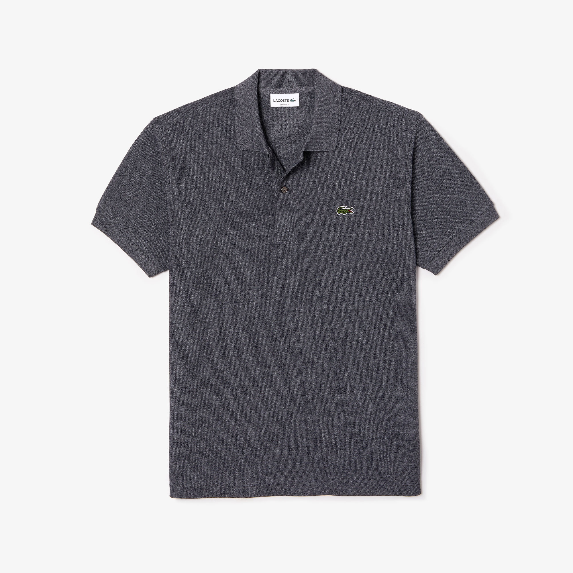 Lacoste Erkek Classic Fit Marl L.12.12 Koyu Gri Polo
