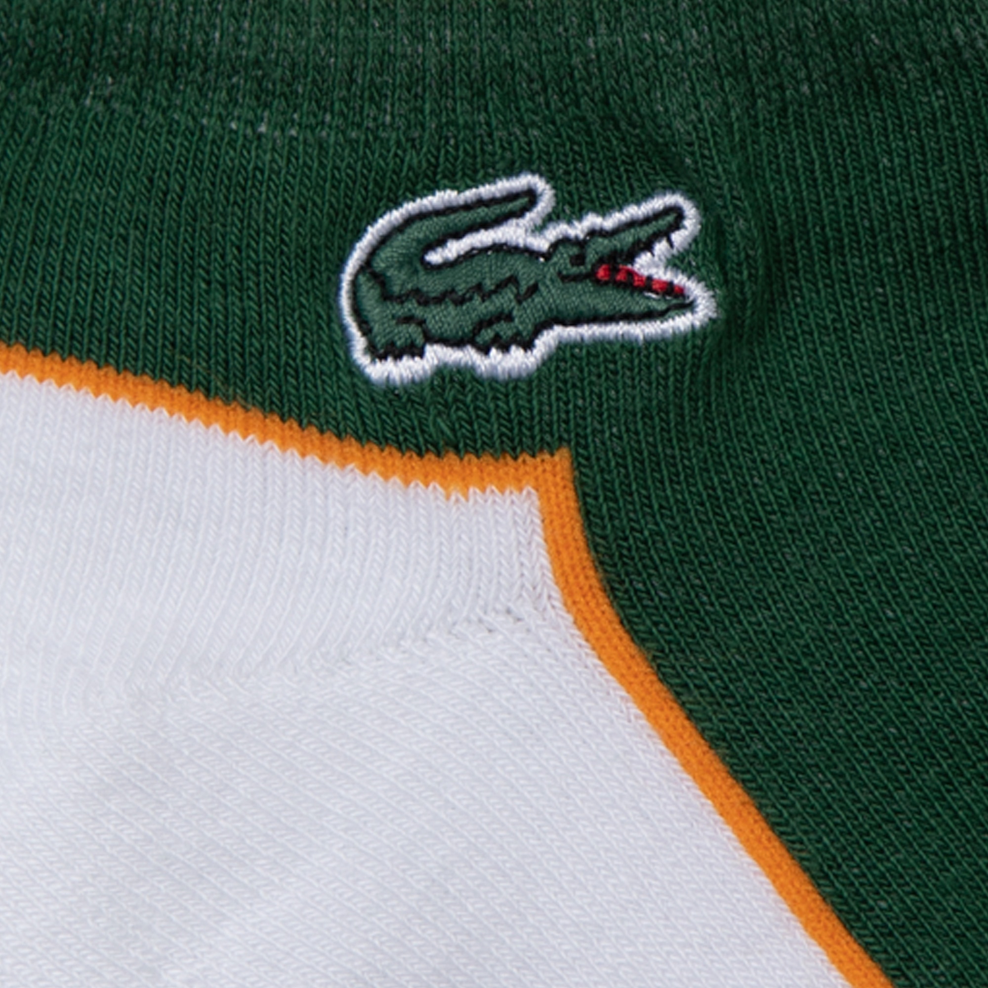 Lacoste Unisex Kısa Yeşil - Beyaz Çorap