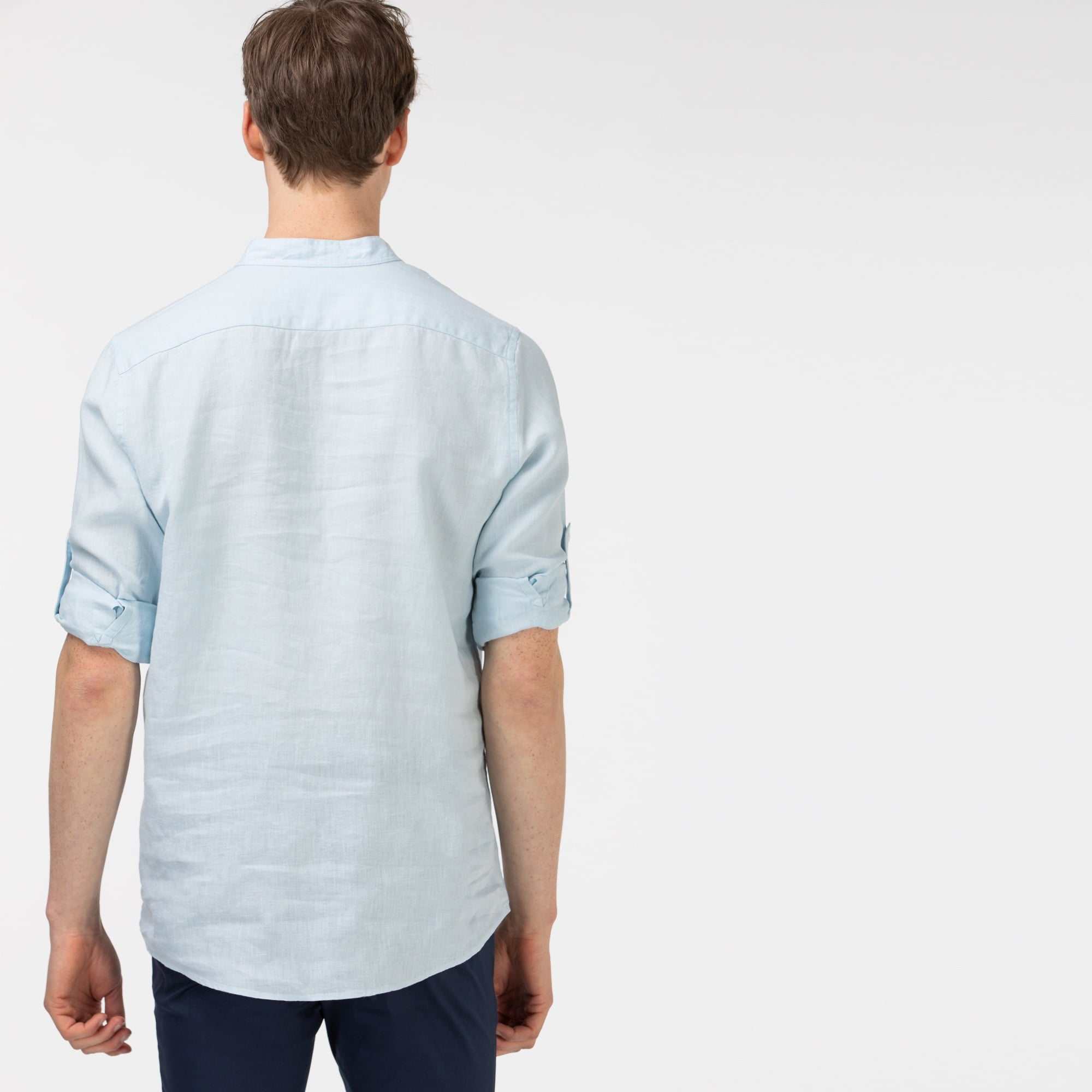 Lacoste Erkek Regular Fit Hakim Yaka Açık Mavi Gömlek