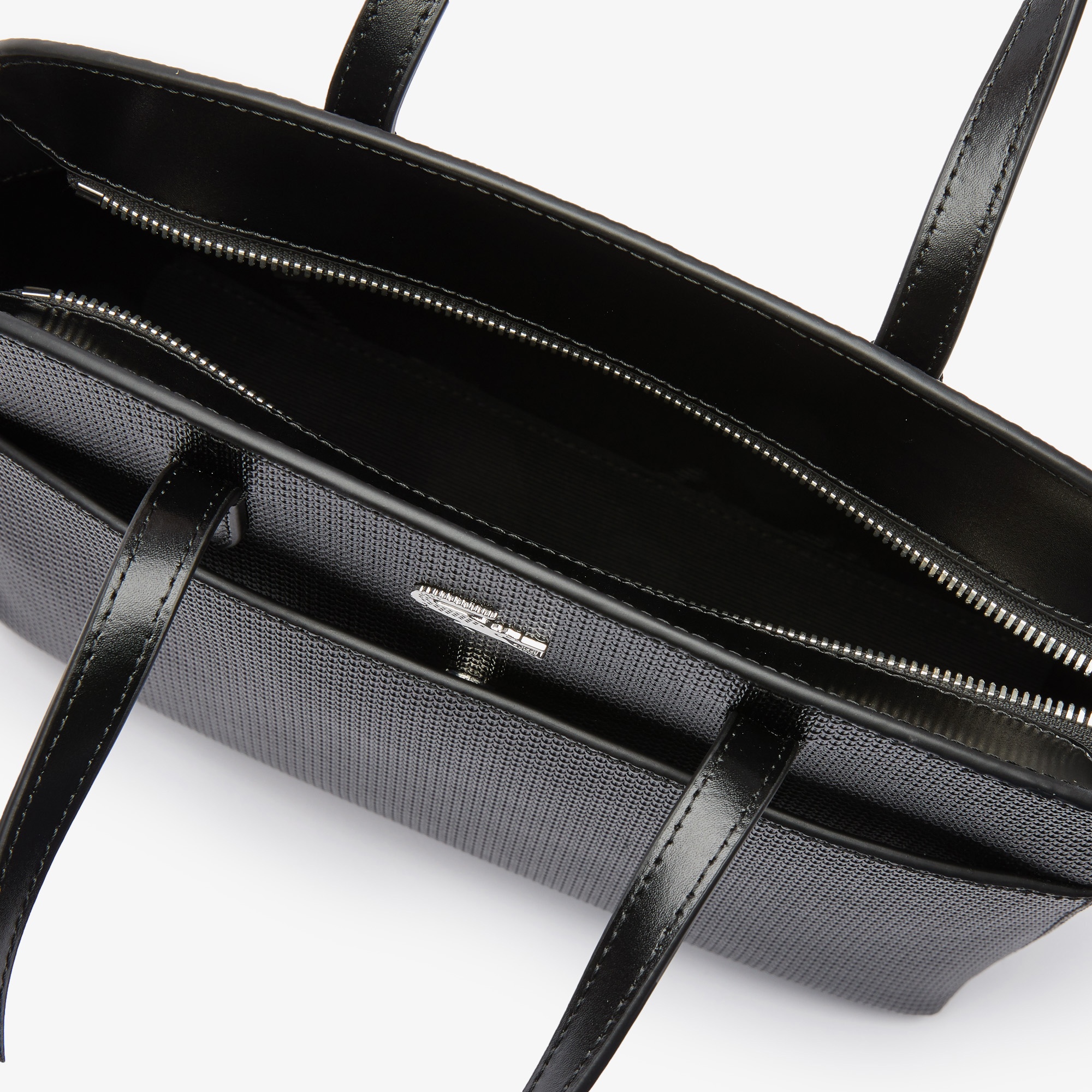 Lacoste Chantaco Classics Kadın Deri Siyah Kol Çanta