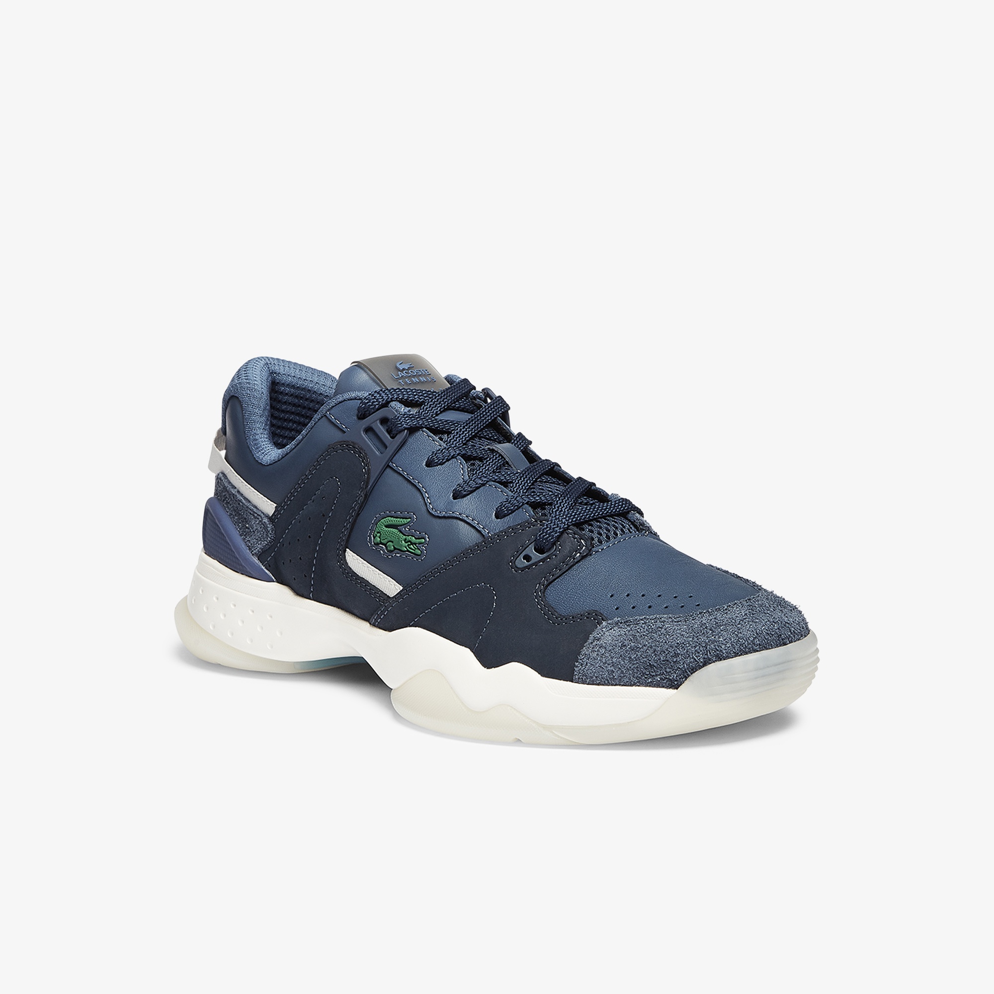 Lacoste T-Point 0721 1 G Sma Erkek Lacivert - Beyaz Sneaker