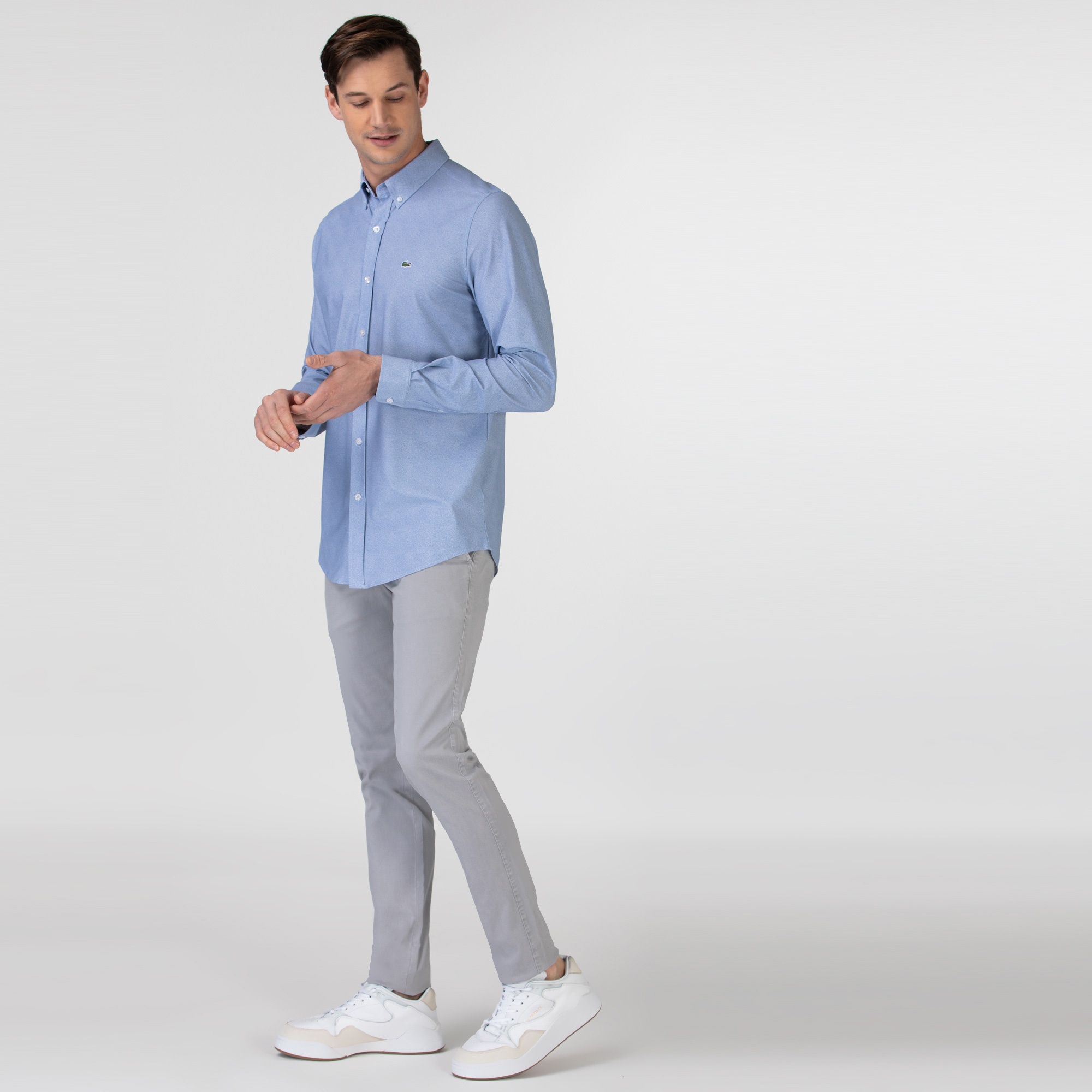 Lacoste Erkek Slim Fit Gri Pantolon