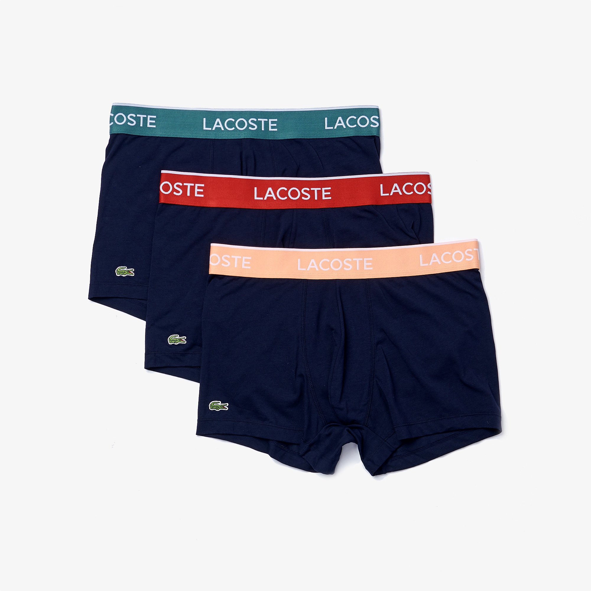Lacoste Erkek Lacivert 3'Lü Boxer