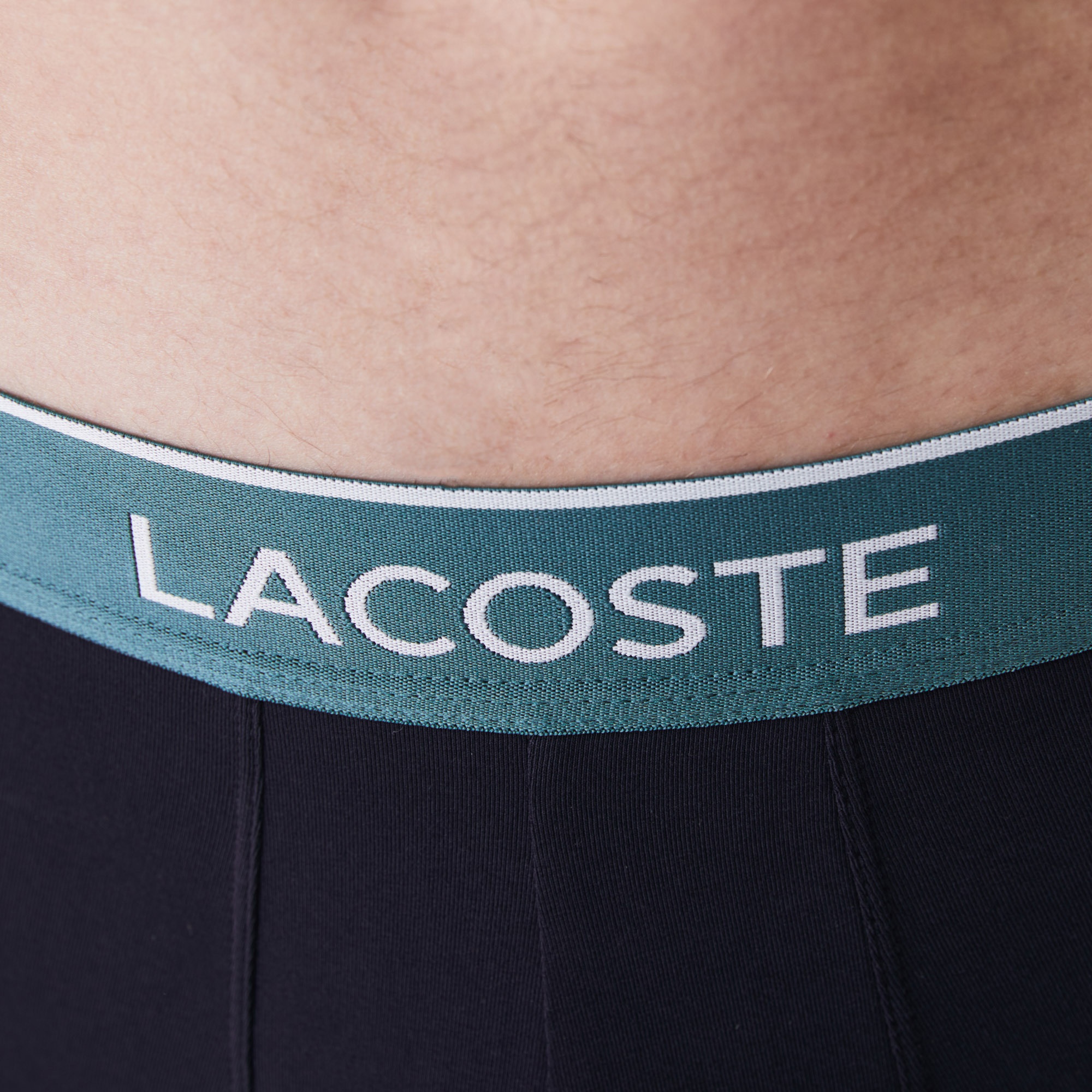 Lacoste Erkek Lacivert 3'Lü Boxer