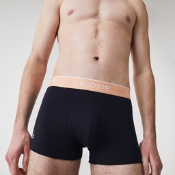 Lacoste Erkek Lacivert 3'Lü Boxer Lacivert