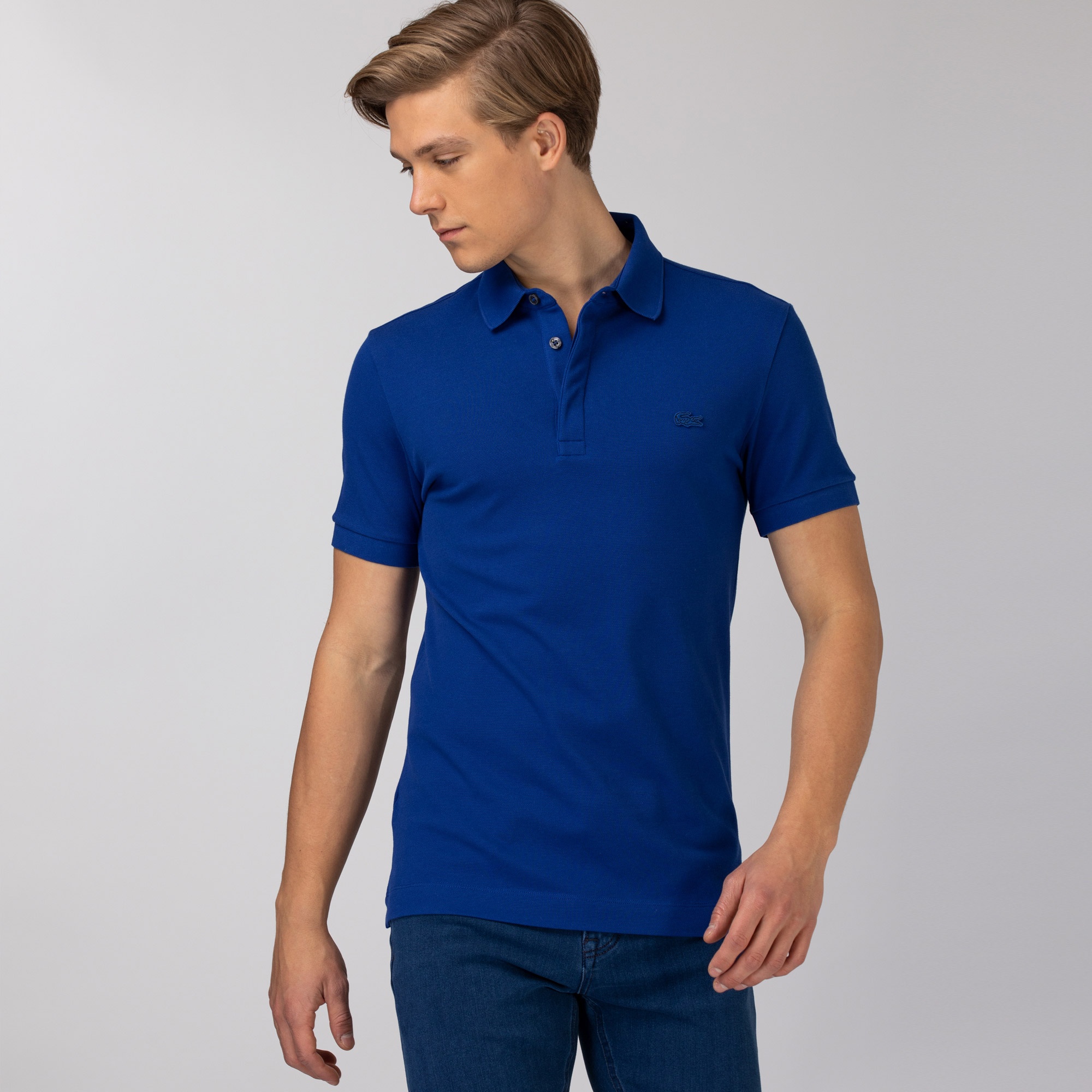 Lacoste Erkek Regular Fit Mavi Paris Polo