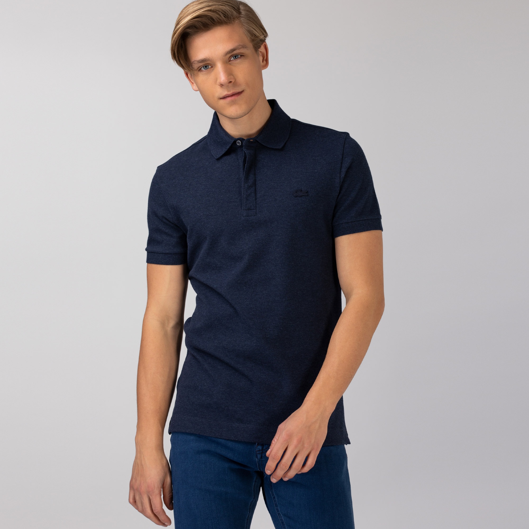 Lacoste Erkek Regular Fit Lacivert Paris Polo
