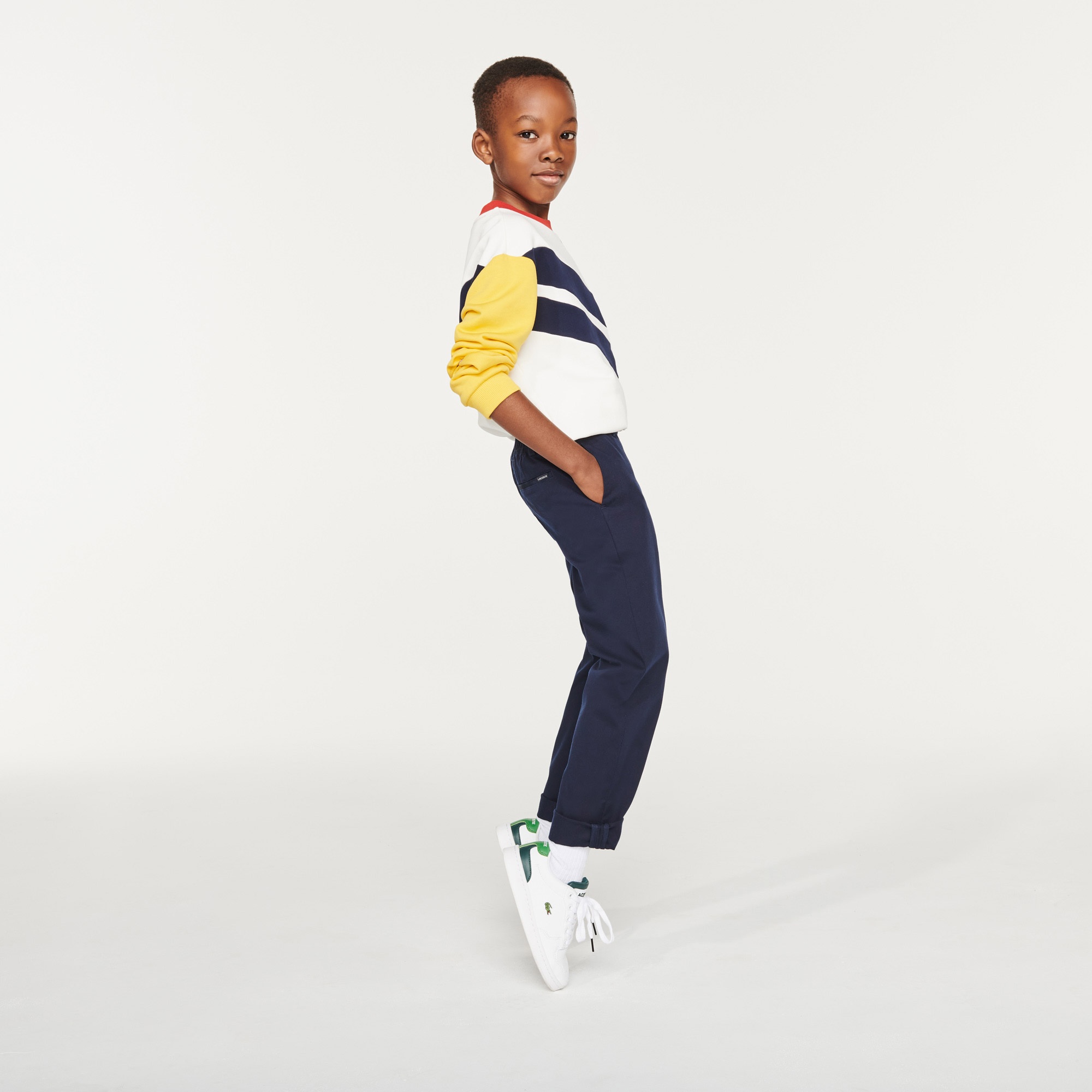 Lacoste Erkek Çocuk Straight Fit Lacivert Pantolon