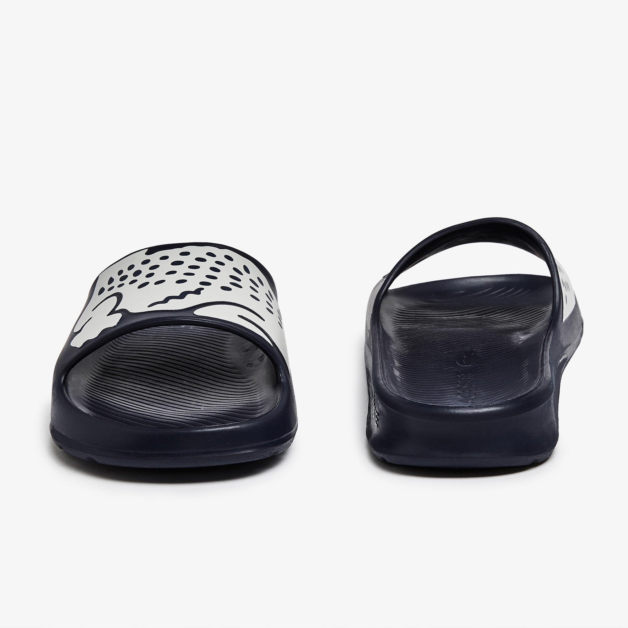 Lacoste Croco Erkek Baskılı Lacivert Terlik