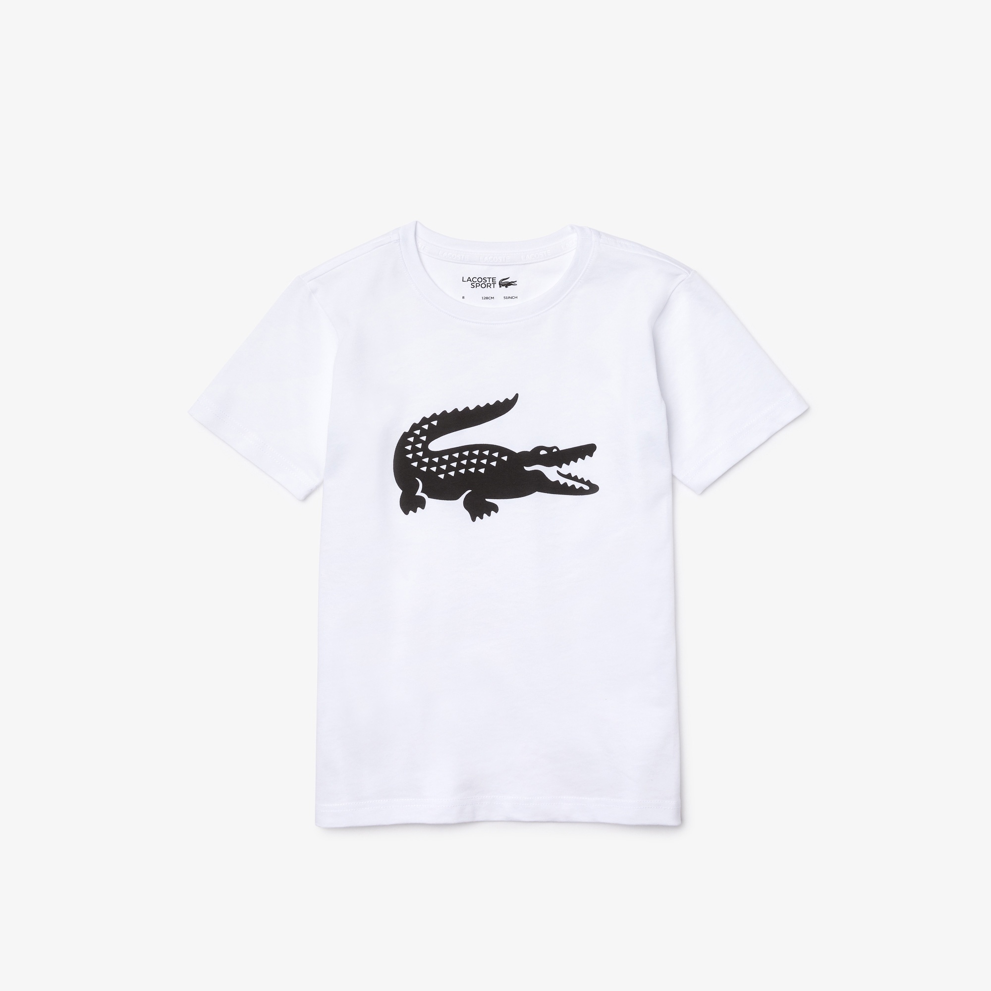 Lacoste Erkek Çocuk Baskılı Beyaz T-Shirt