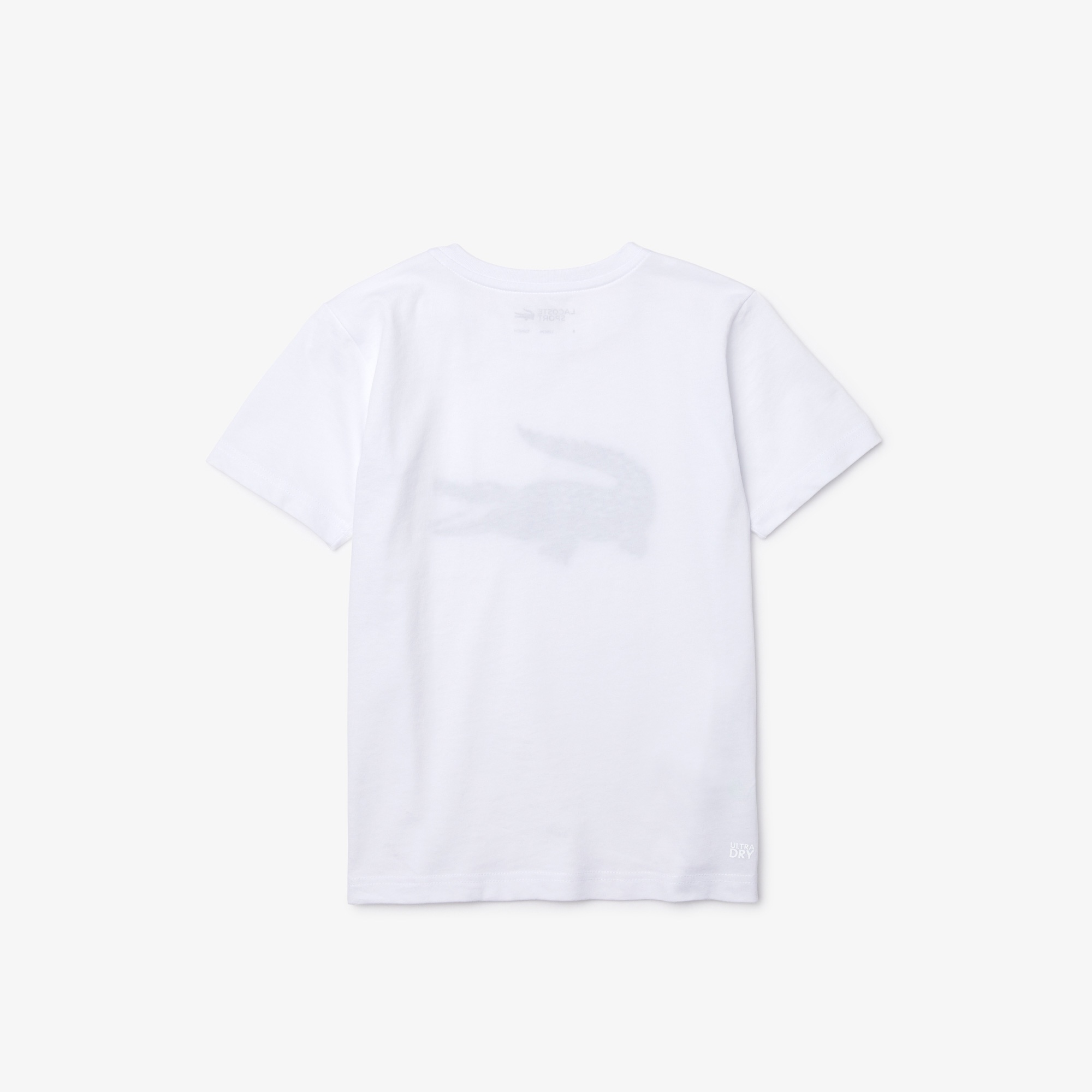 Lacoste Erkek Çocuk Baskılı Beyaz T-Shirt