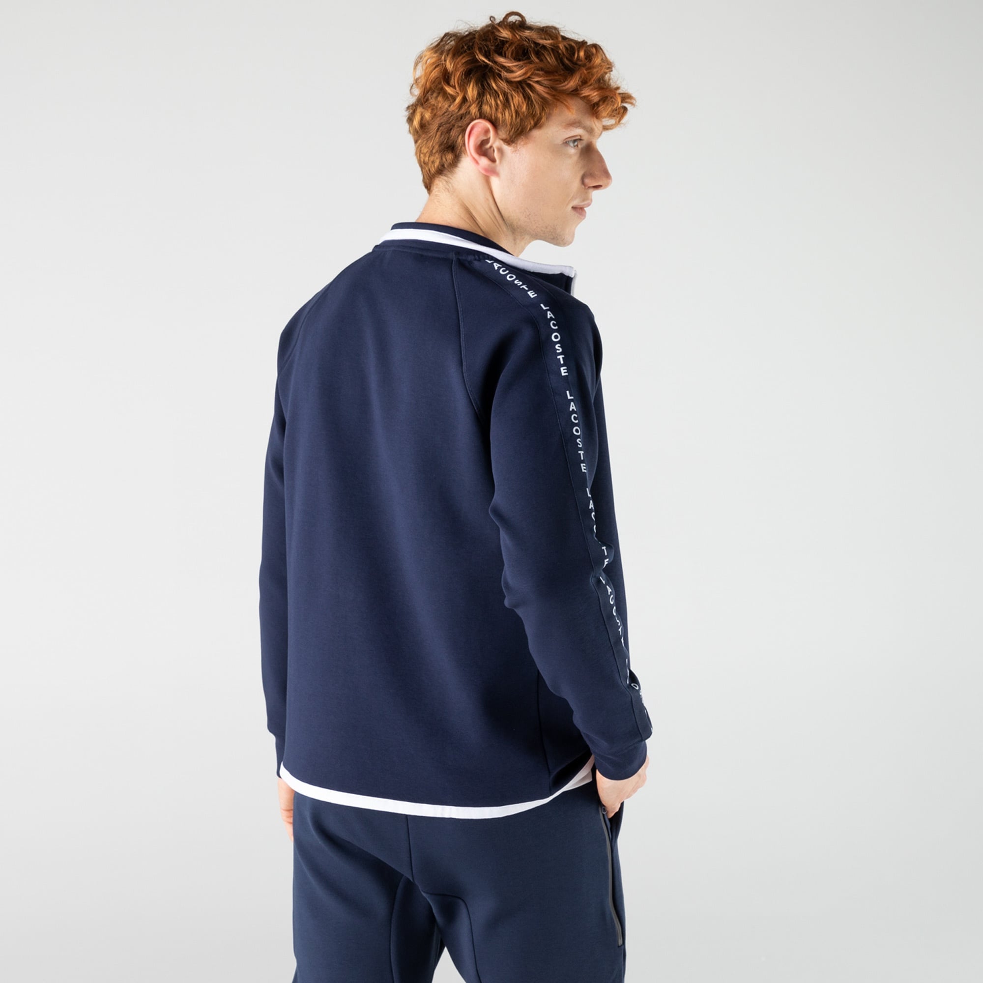Lacoste Erkek Regular Fit Fermuarlı Lacivert Sweatshirt