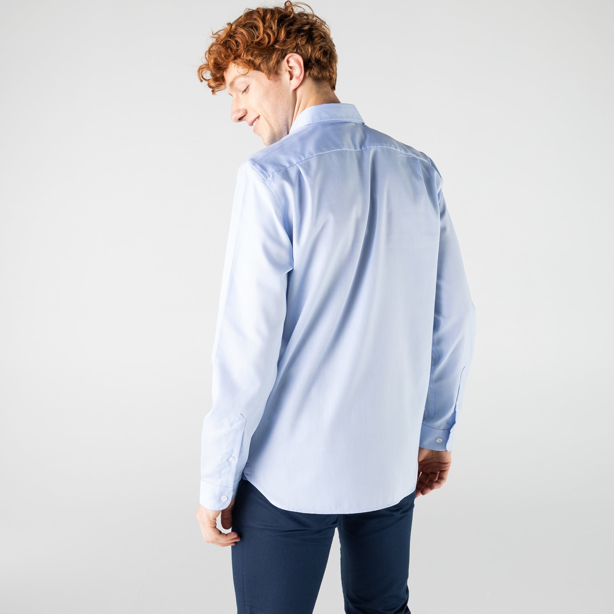 Lacoste Erkek Slim Fit Mavi Gömlek