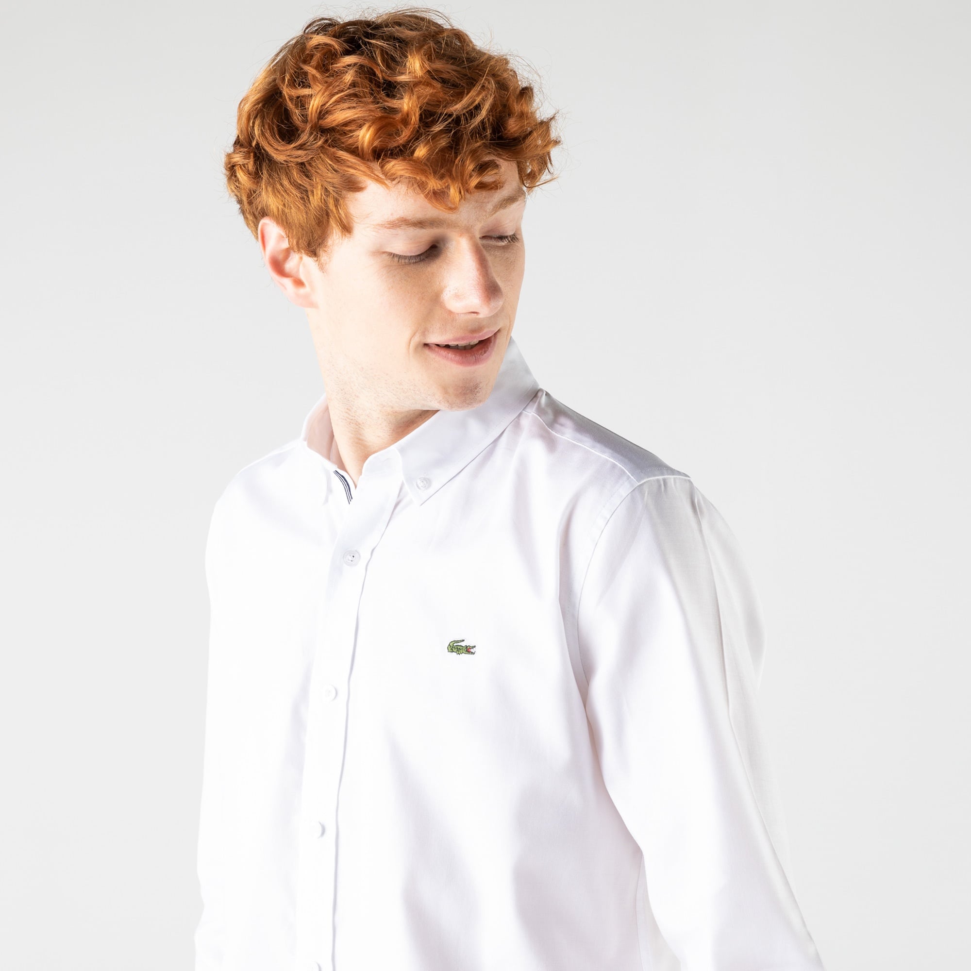 Lacoste Erkek Slim Fit Beyaz Gömlek