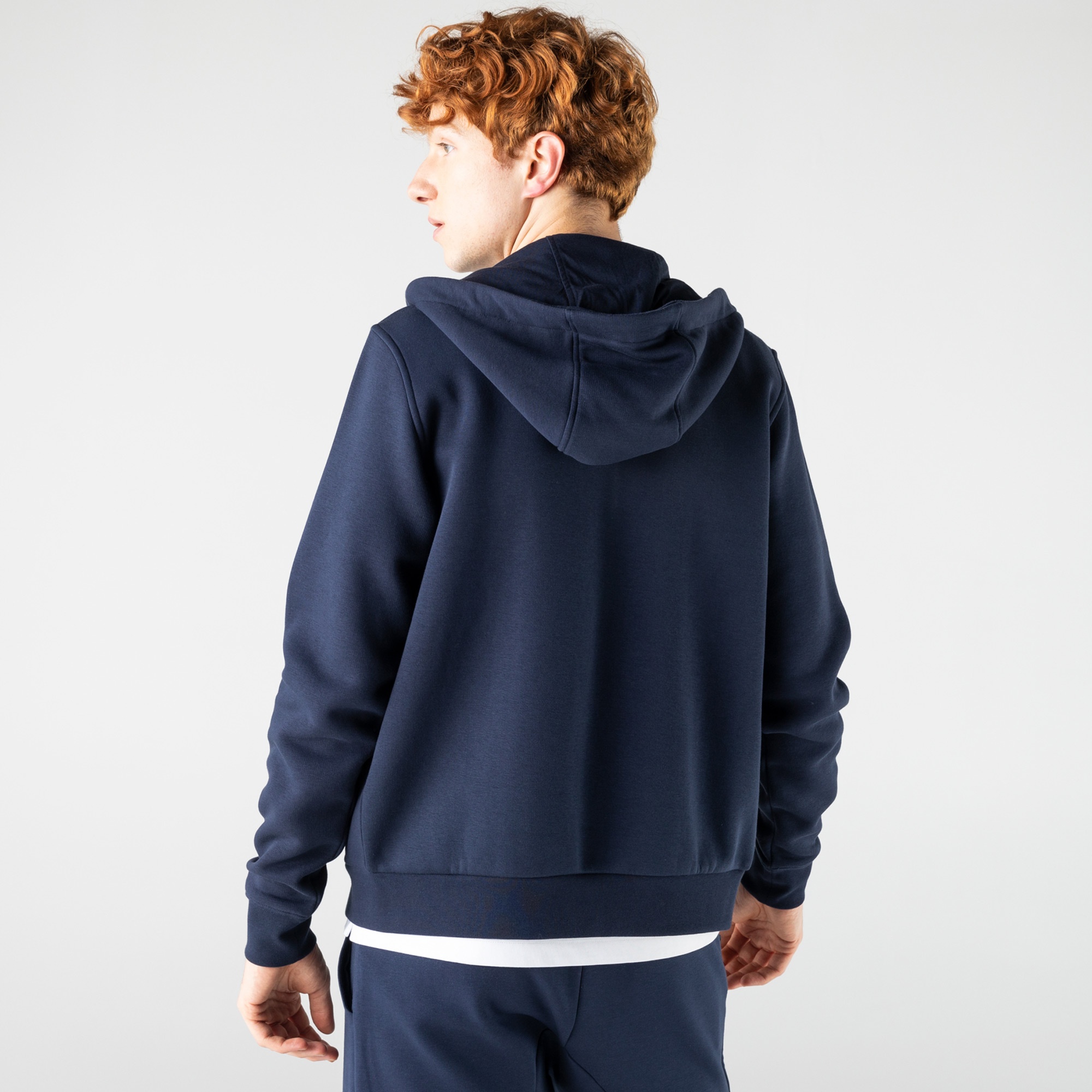 Lacoste Erkek Regular Fit Kapüşonlu Lacivert Sweatshirt