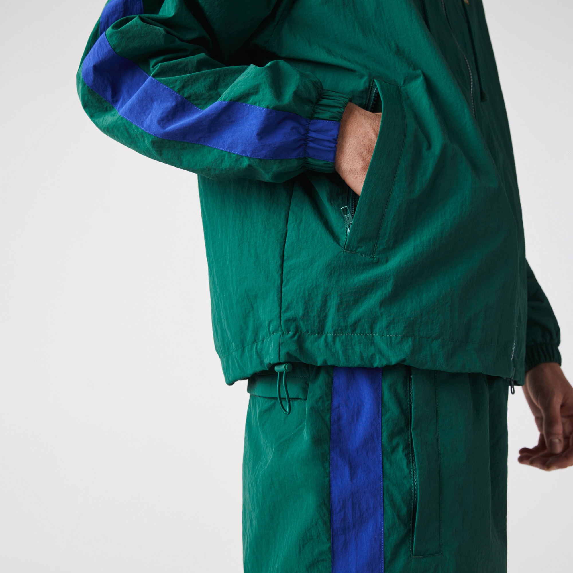 Lacoste L!VE Erkek Kapüşonlu Haki Rüzgarlık