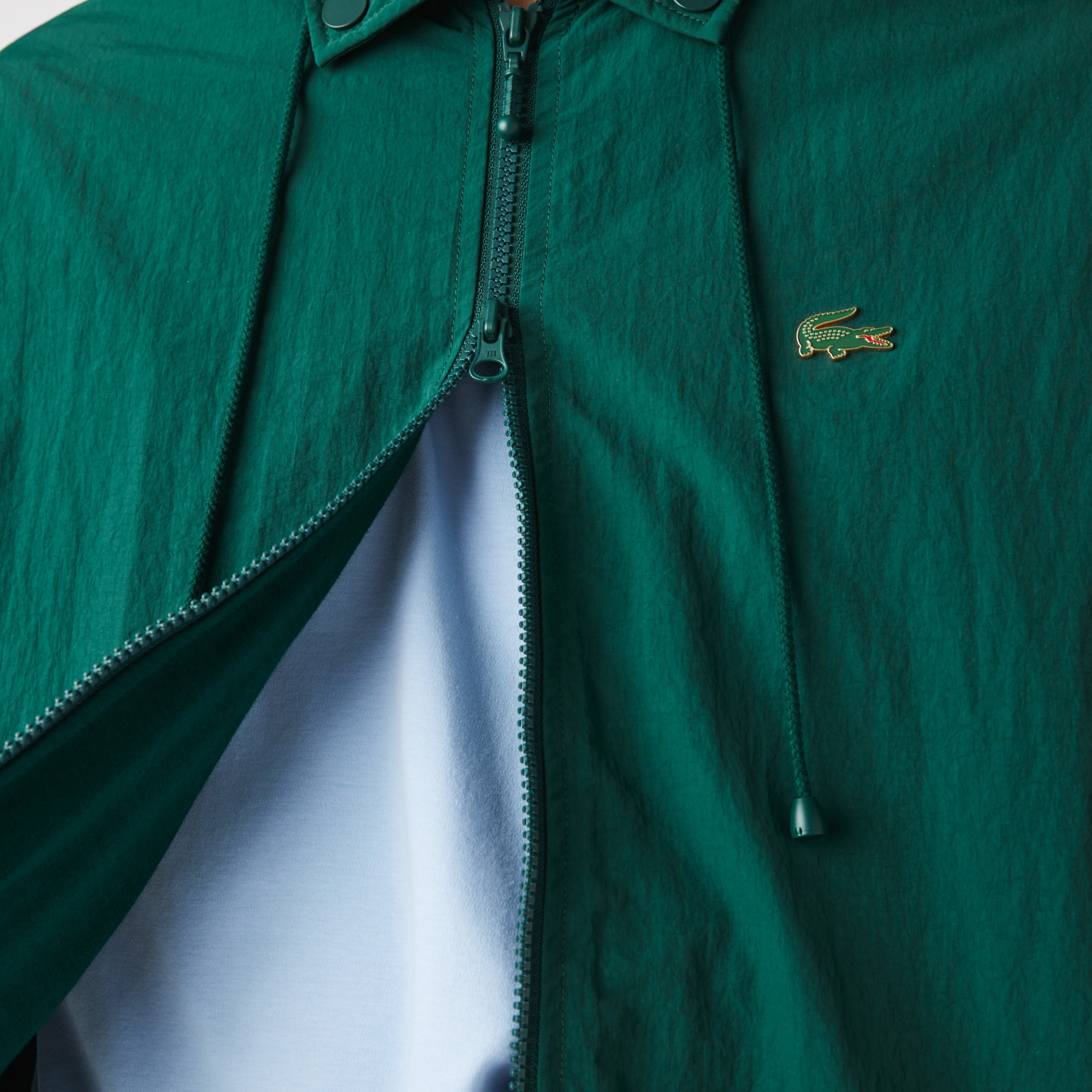 Lacoste L!VE Erkek Kapüşonlu Haki Rüzgarlık