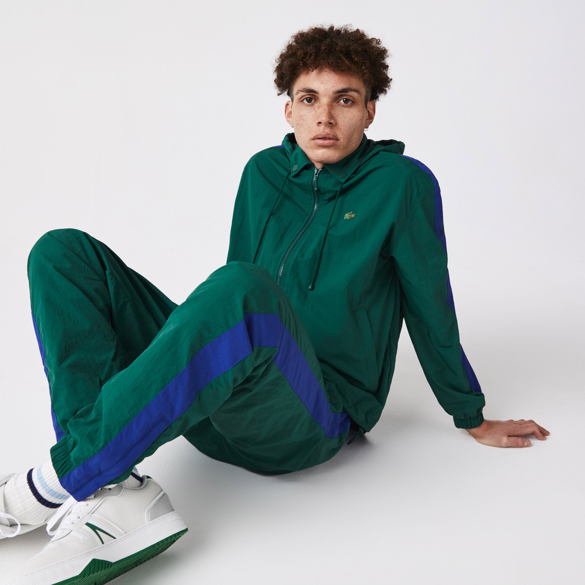 Lacoste L!VE Erkek Kapüşonlu Haki Rüzgarlık