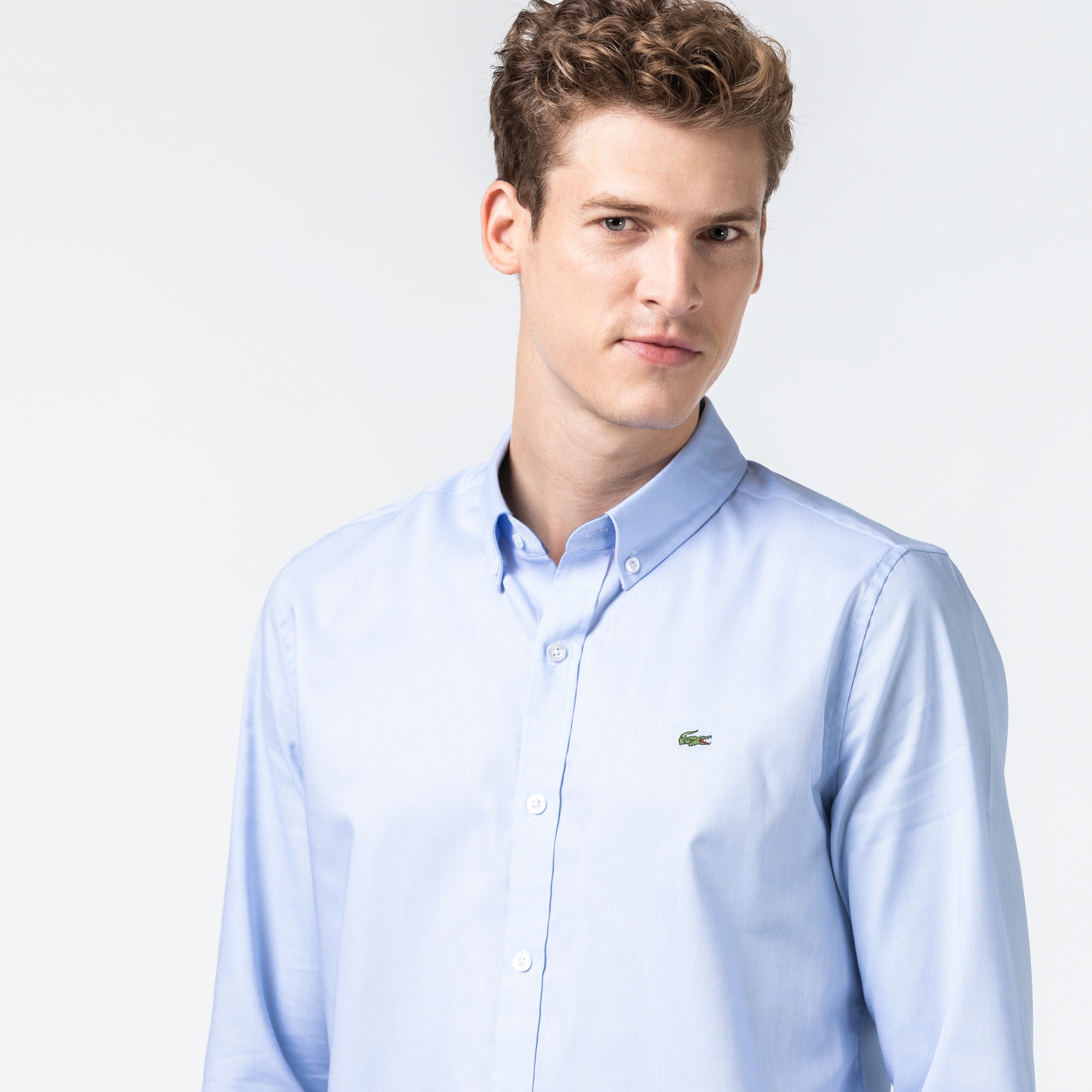 Lacoste Erkek Slim Fit Mavi Gömlek