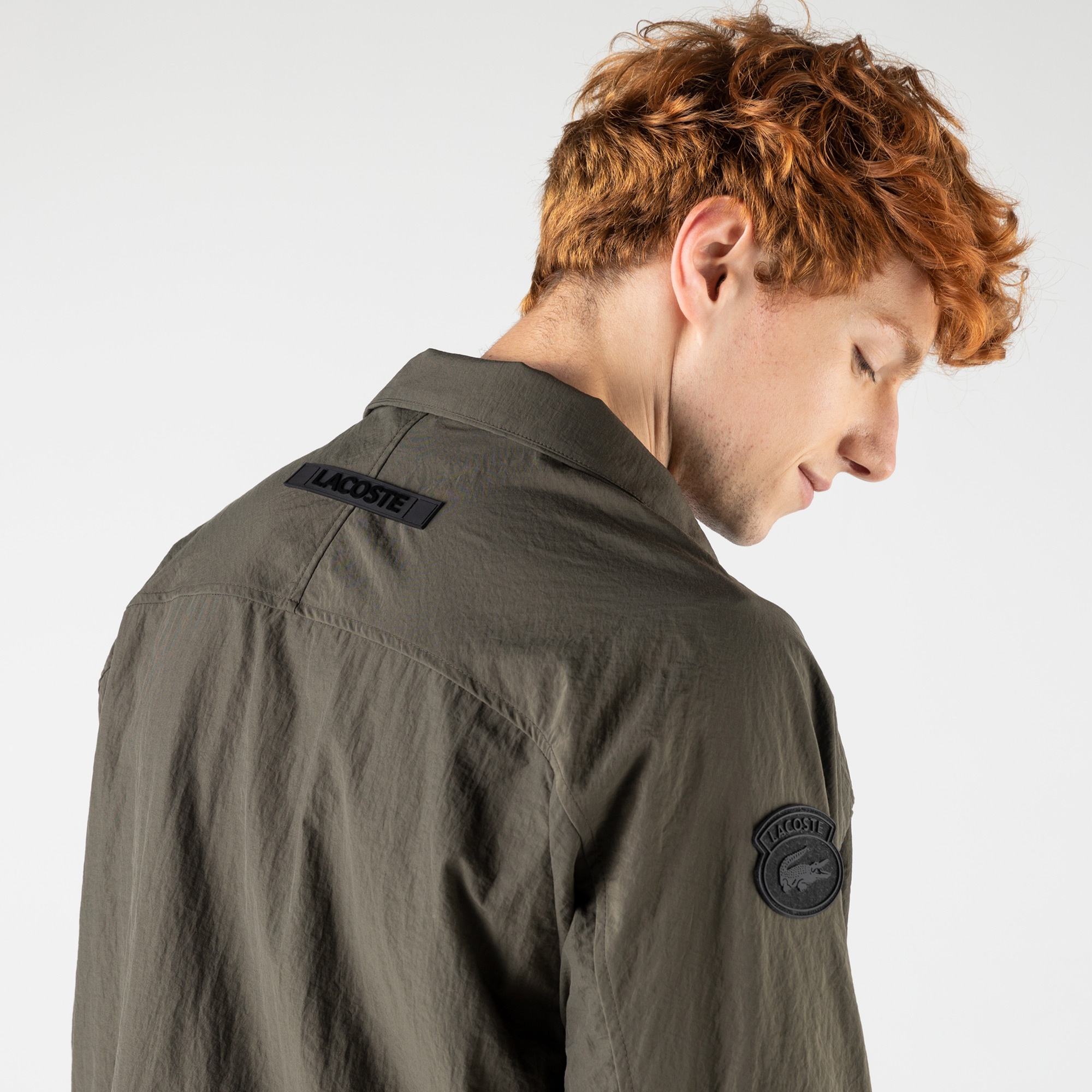 Lacoste Erkek Çıkarılabilir Kapüşonlu Haki Mont