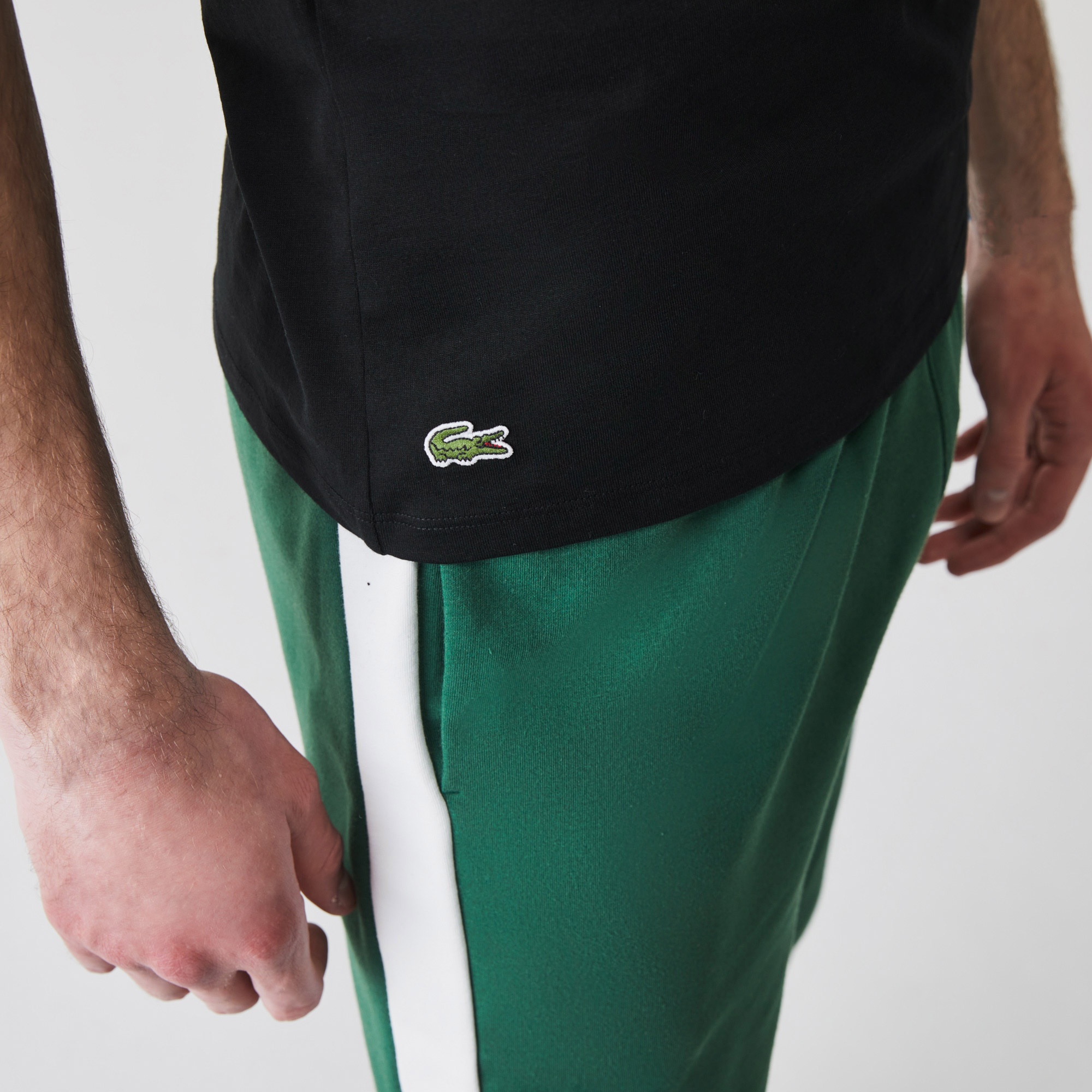 Lacoste Erkek Slim Fit Bisiklet Yaka Renkli 3'lü Atlet