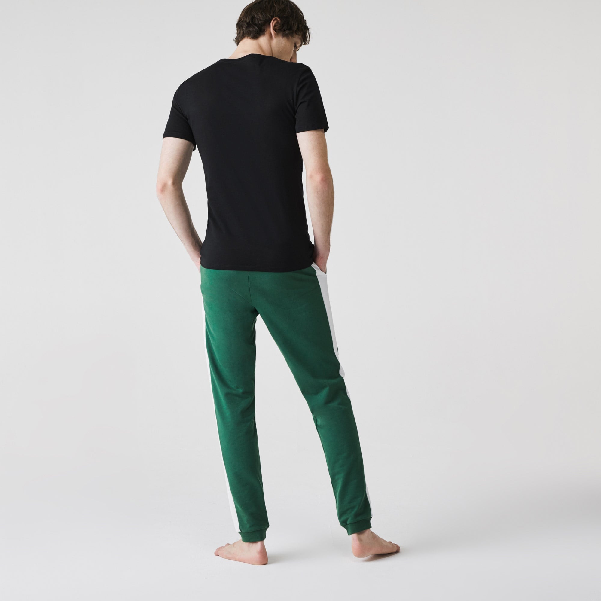 Lacoste Erkek Slim Fit Bisiklet Yaka Renkli 3'lü Atlet