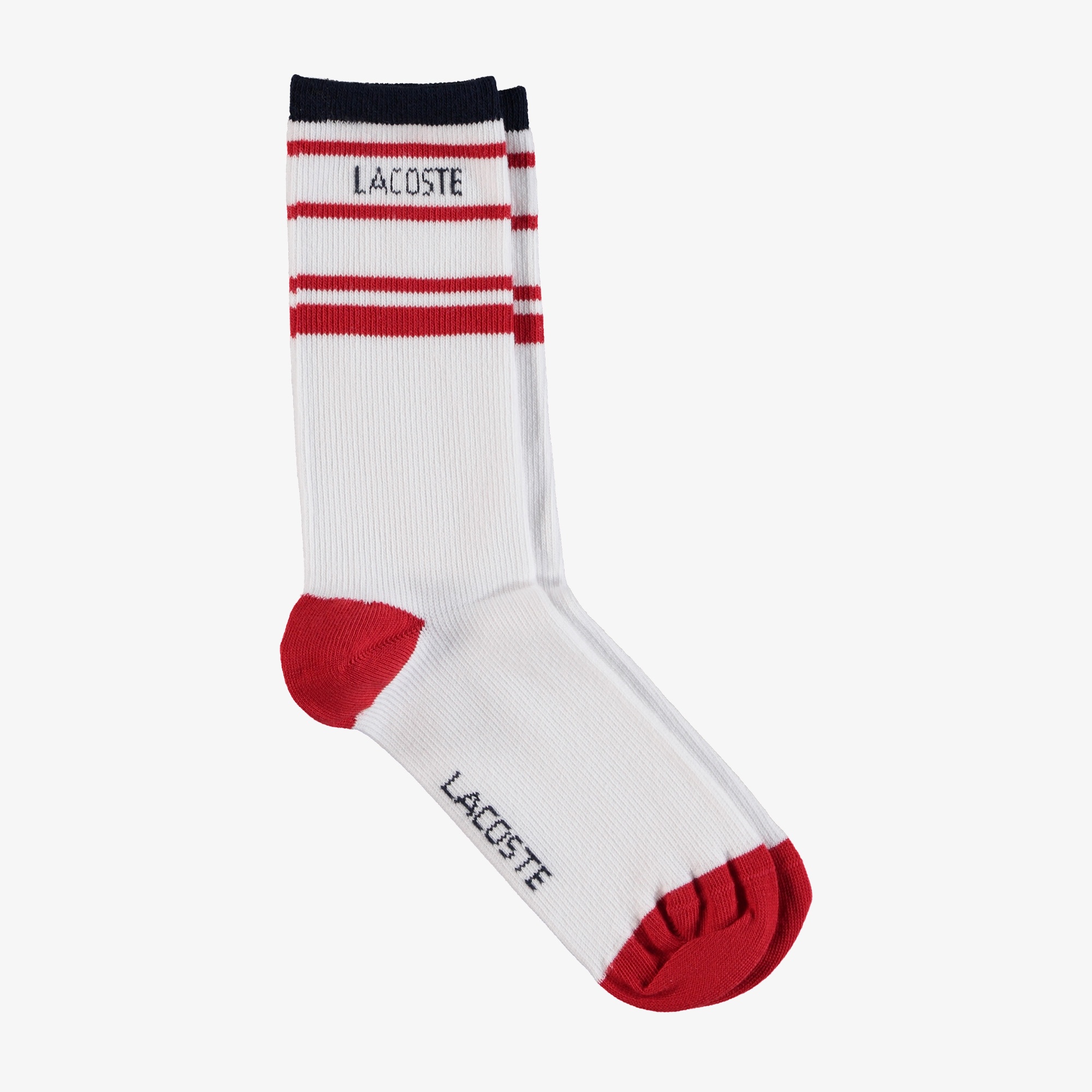 Lacoste Kadın Uzun Baskılı Beyaz Çorap