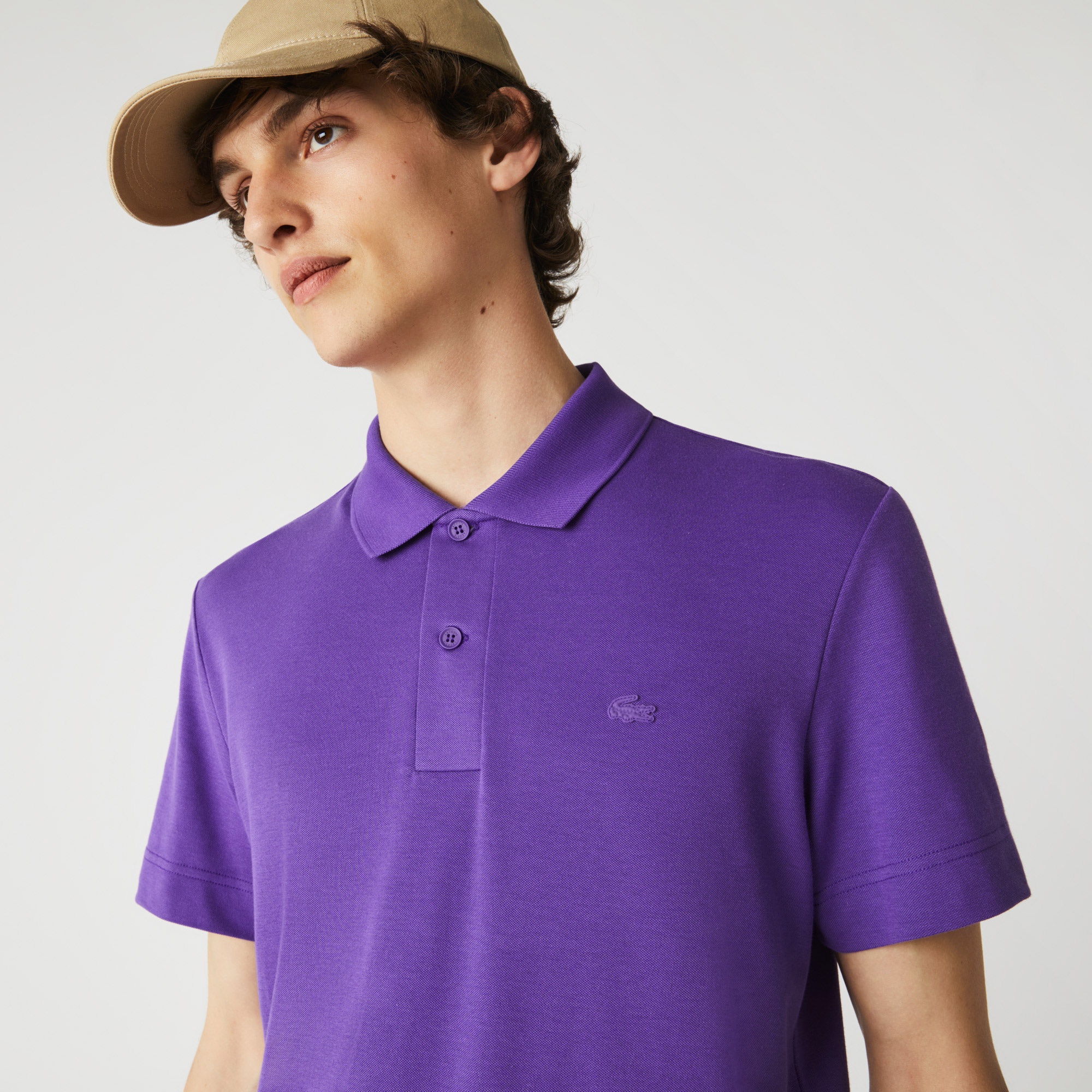 Lacoste Erkek Regular Fit Mor Movement Polo