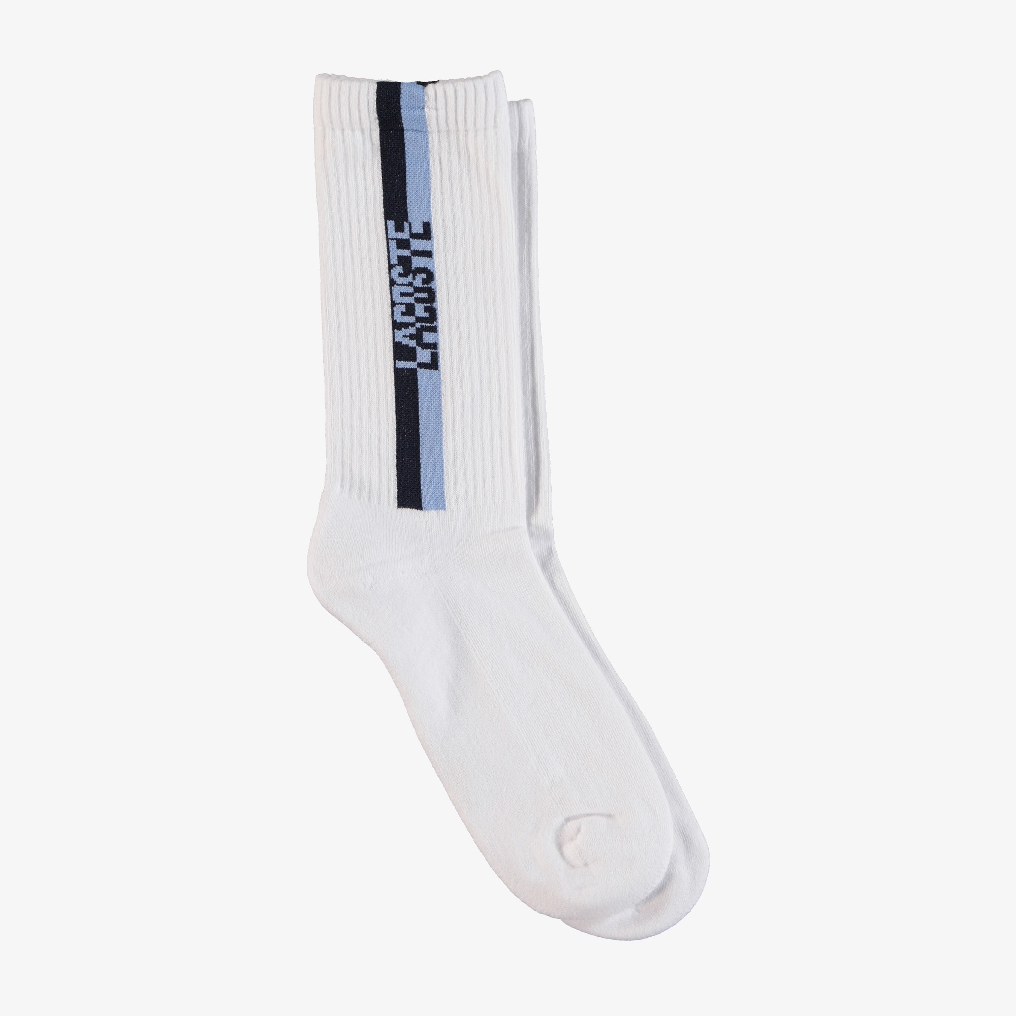 Lacoste Erkek Uzun Desenli Beyaz Çorap