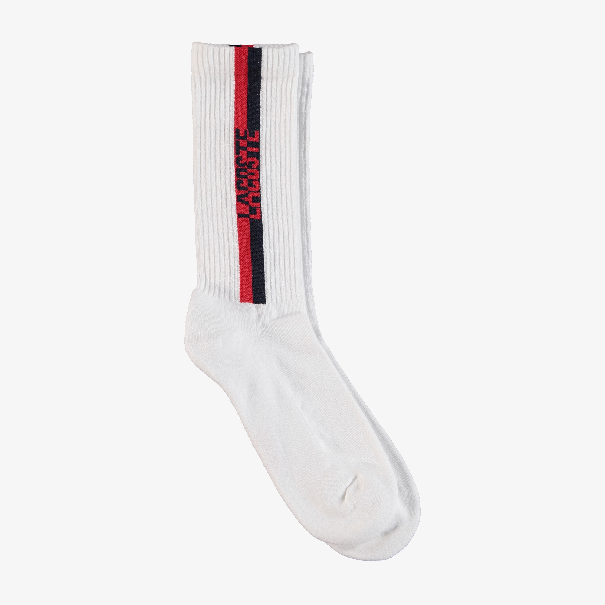 Lacoste Erkek Uzun Desenli Beyaz Çorap