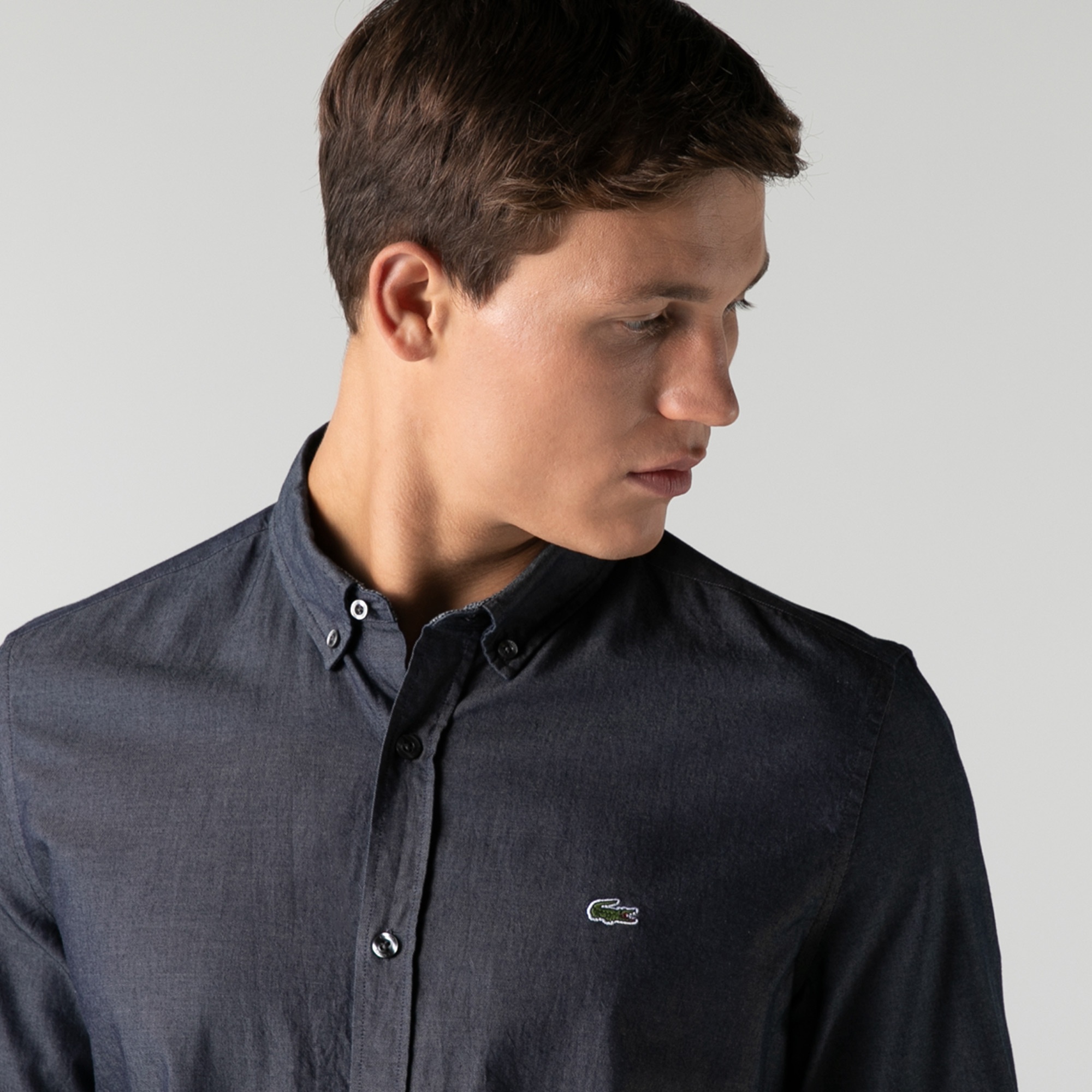 Lacoste Erkek Slim Fit Siyah Gömlek