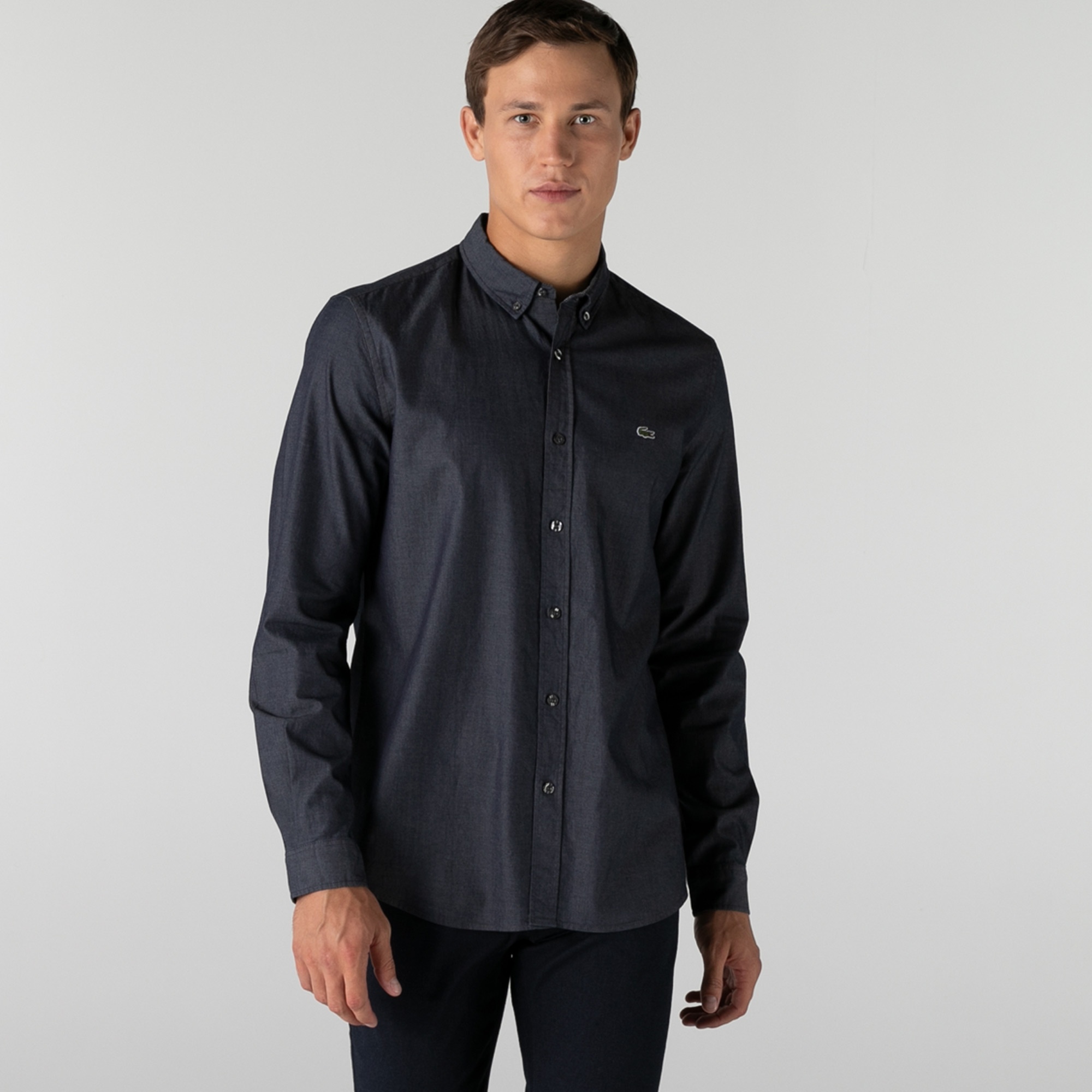 Lacoste Erkek Slim Fit Siyah Gömlek