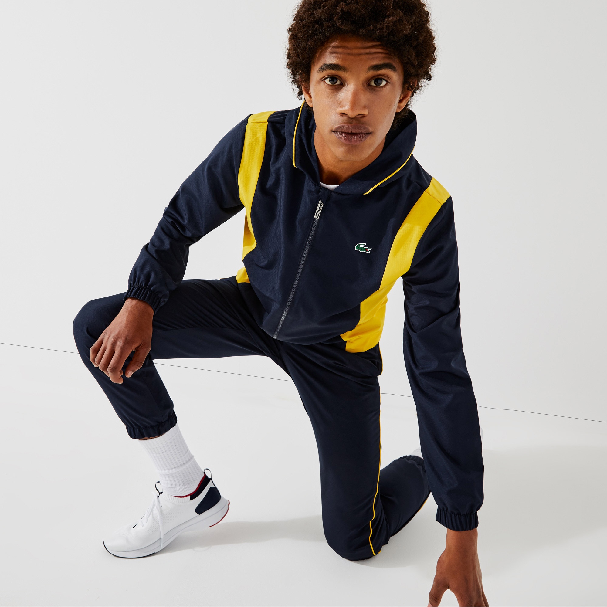Lacoste SPORT Erkek Regular Fit Kapüşonlu Lacivert Eşofman Takımı