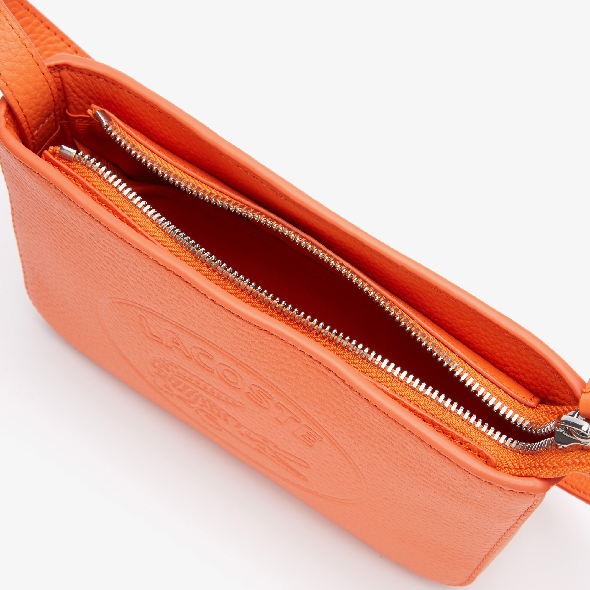 Lacoste Croco Crew Kadın Deri Turuncu Çanta