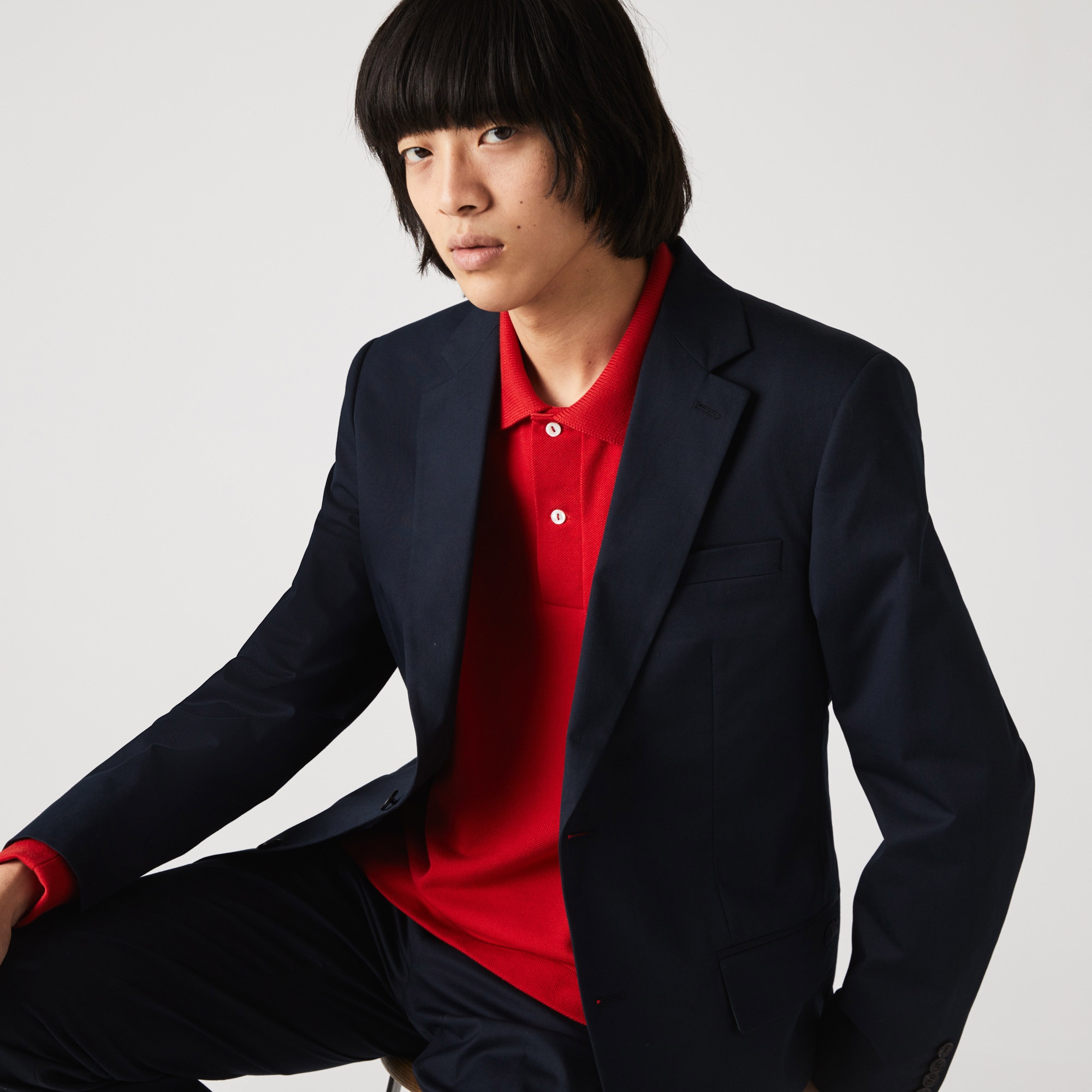 Lacoste Erkek Lacivert Blazer