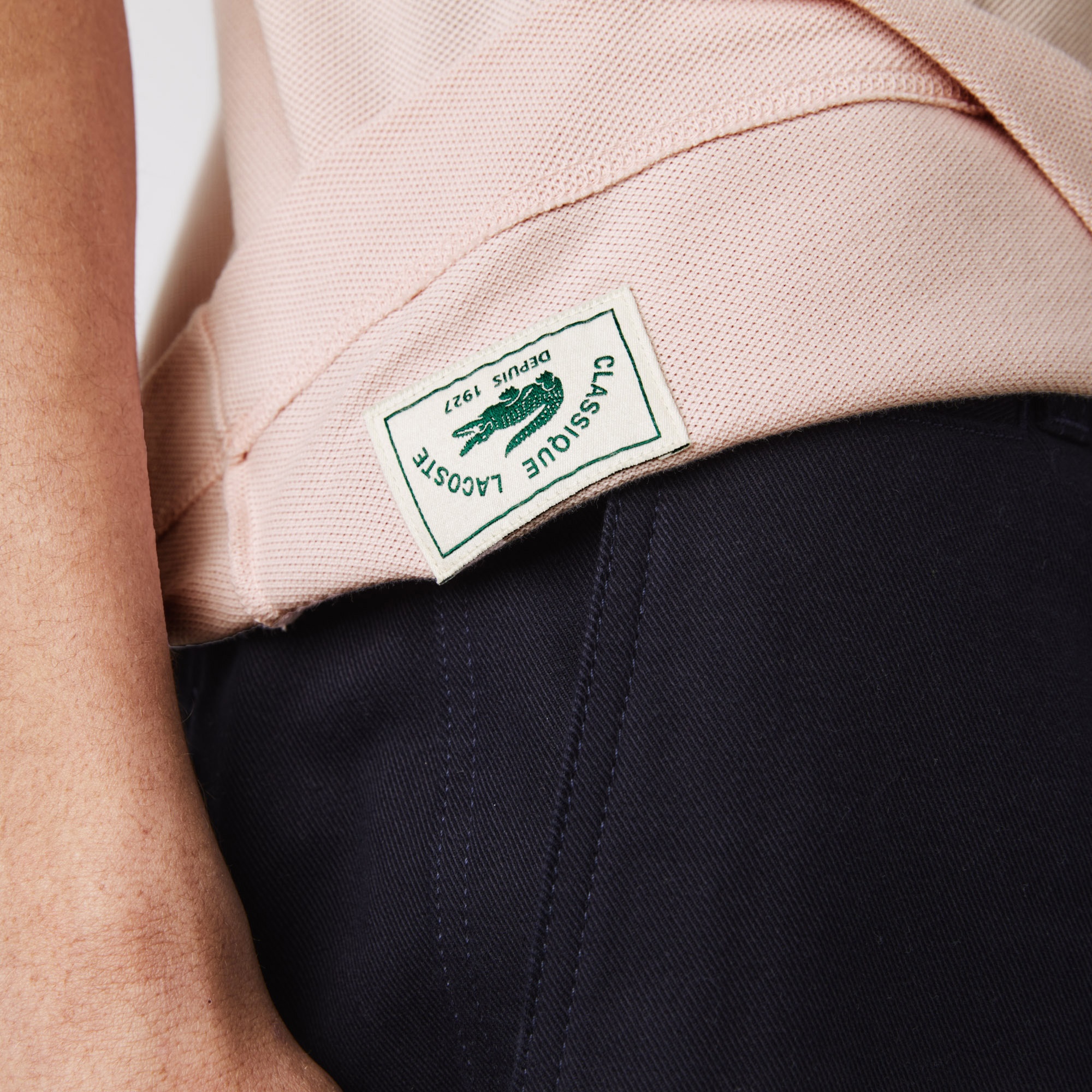 Lacoste Erkek Classic Fit Organik Pamuk Açık Pembe Polo