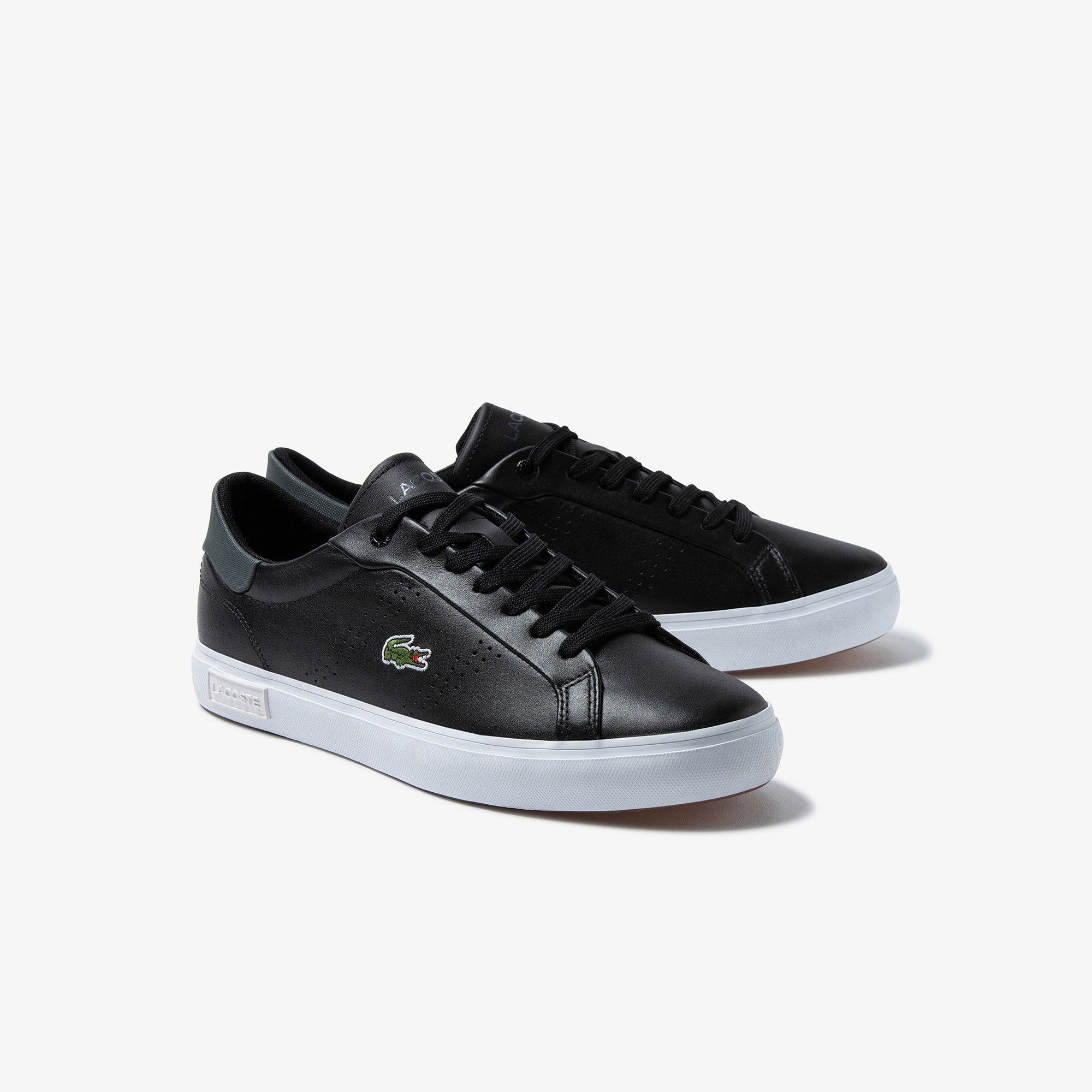 Lacoste Power Court 2.0 Erkek Deri Siyah Sneaker