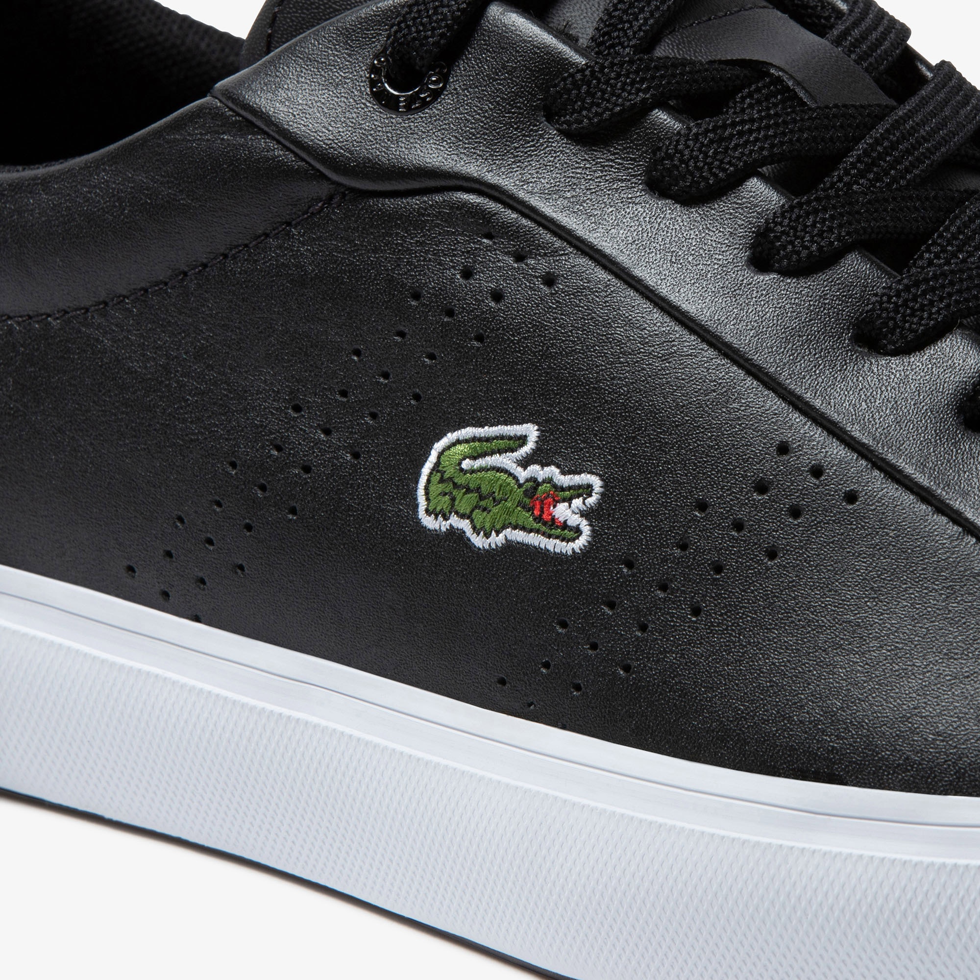 Lacoste Power Court 2.0 Erkek Deri Siyah Sneaker