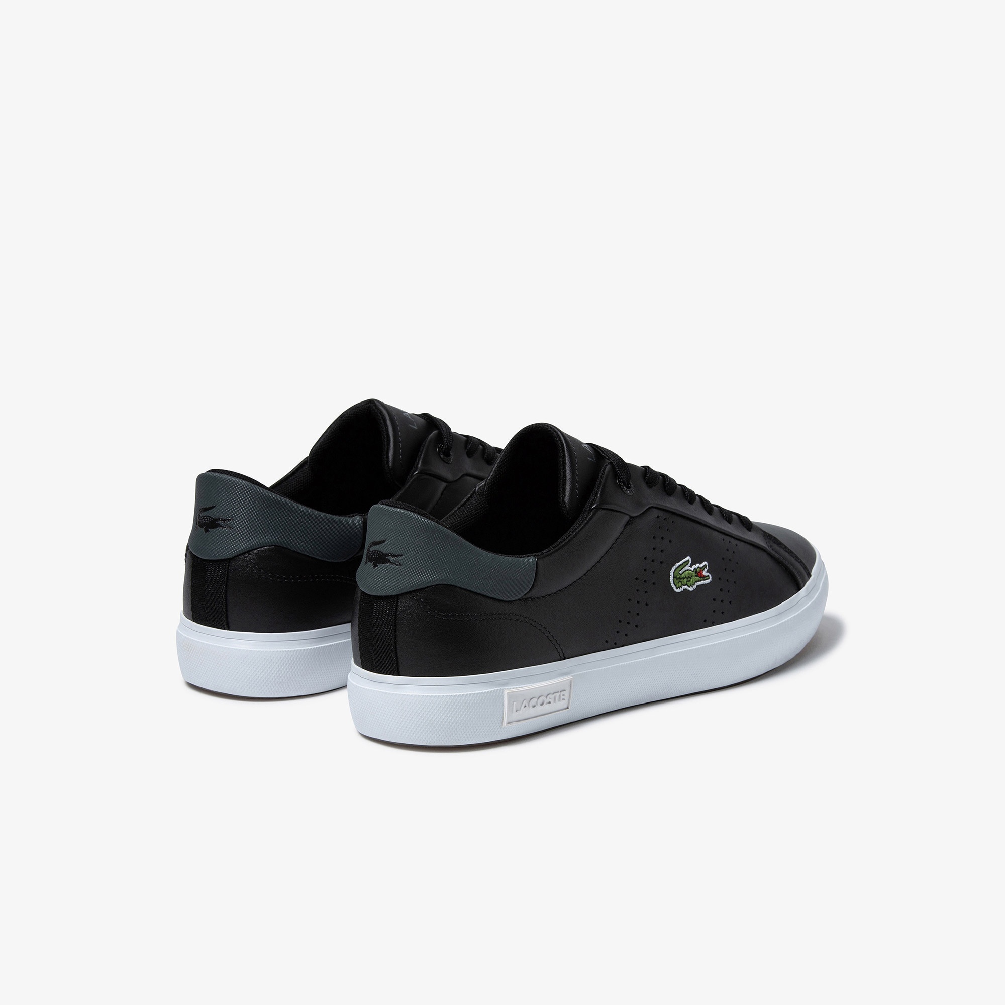 Lacoste Power Court 2.0 Erkek Deri Siyah Sneaker