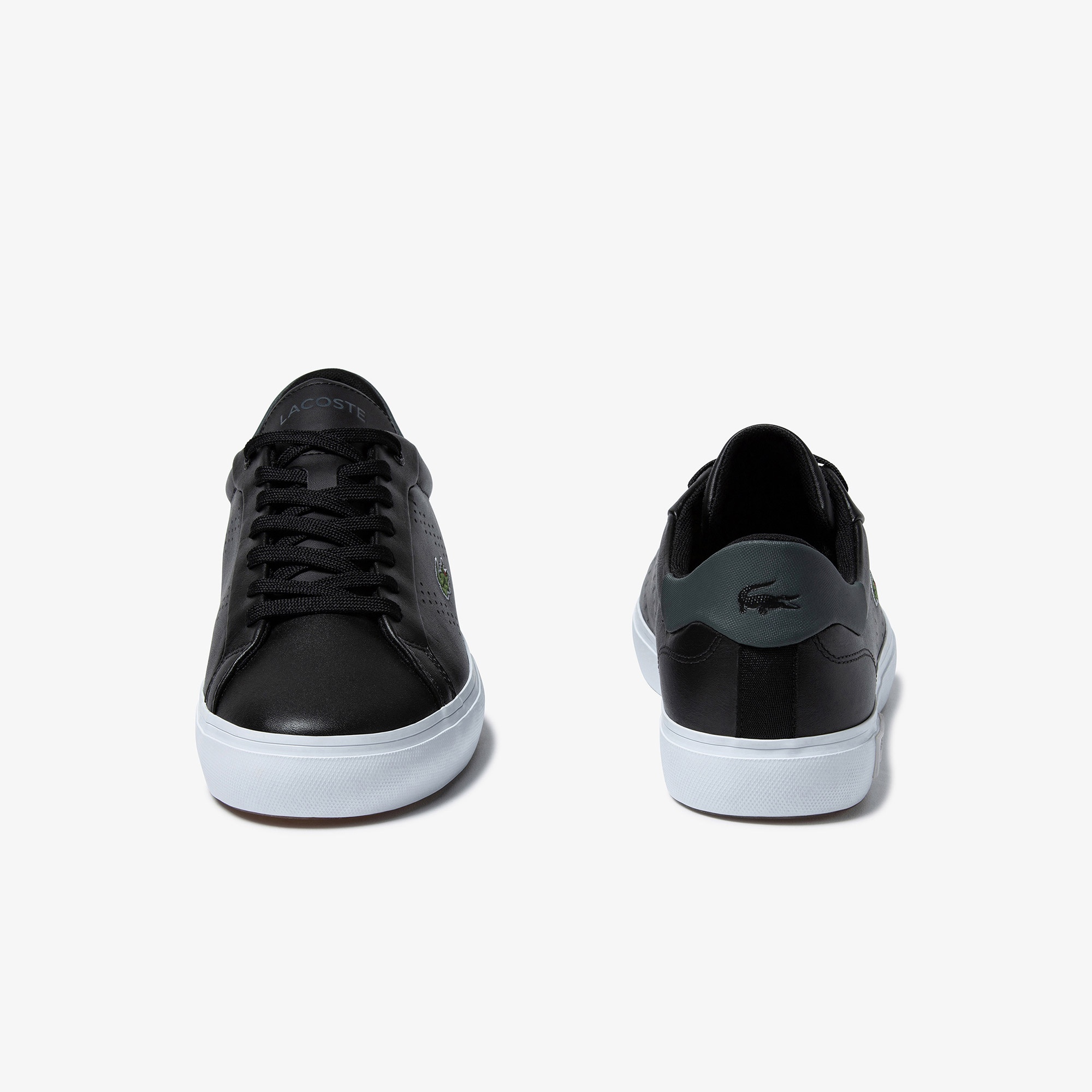 Lacoste Power Court 2.0 Erkek Deri Siyah Sneaker