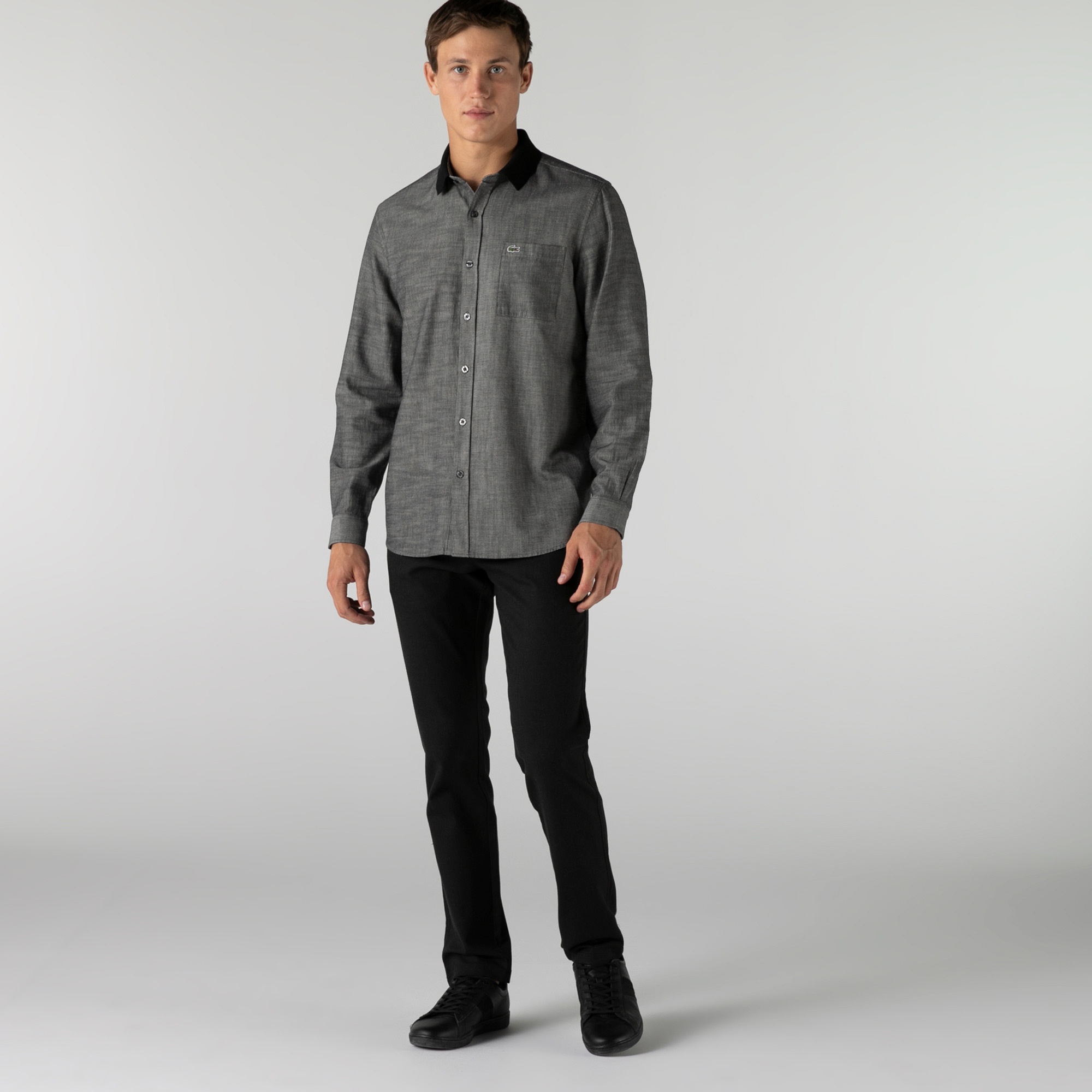 Lacoste Erkek Slim Fit Koyu Gri Pantolon