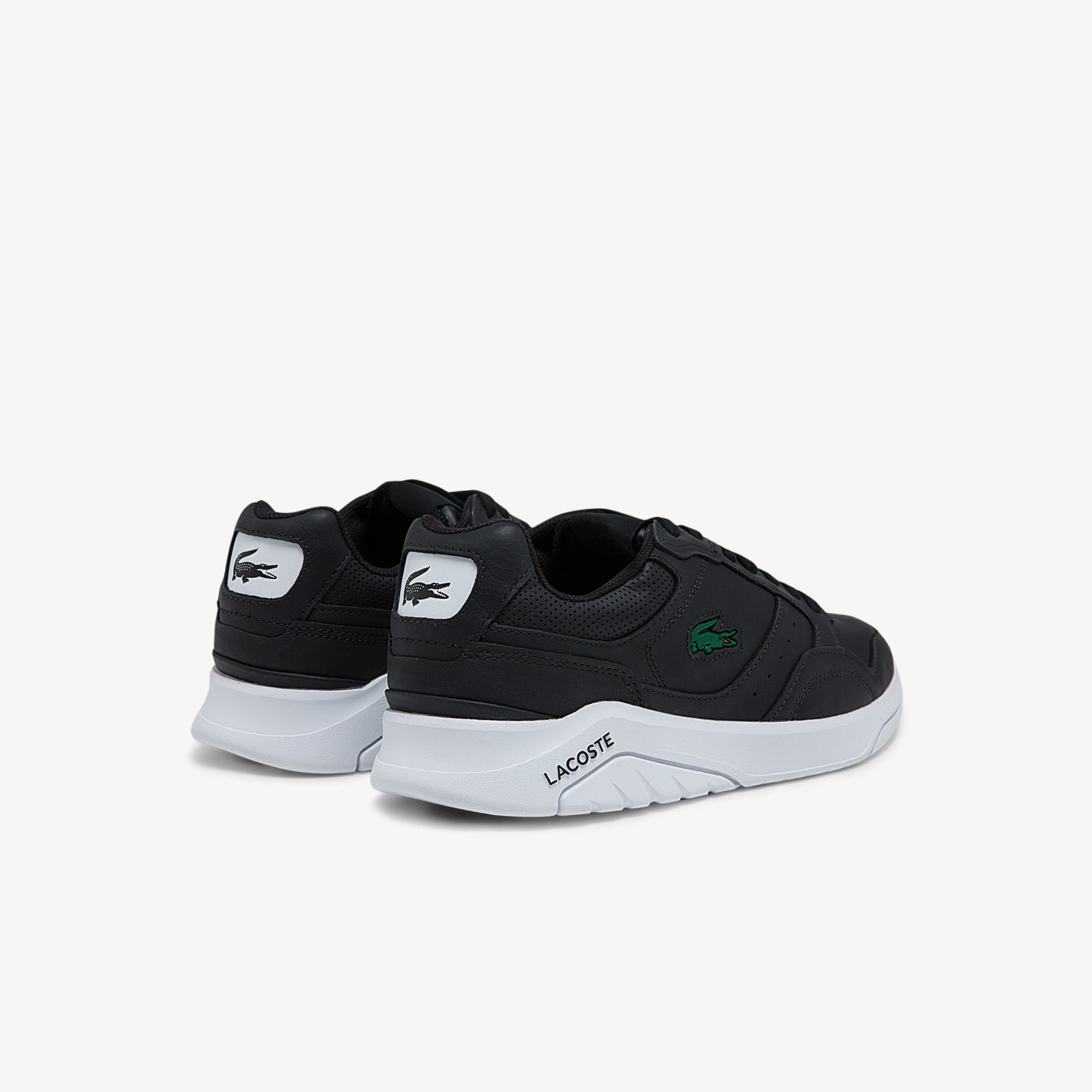 Lacoste Game Advance Luxe 01212 Sma Erkek Deri Siyah Sneaker