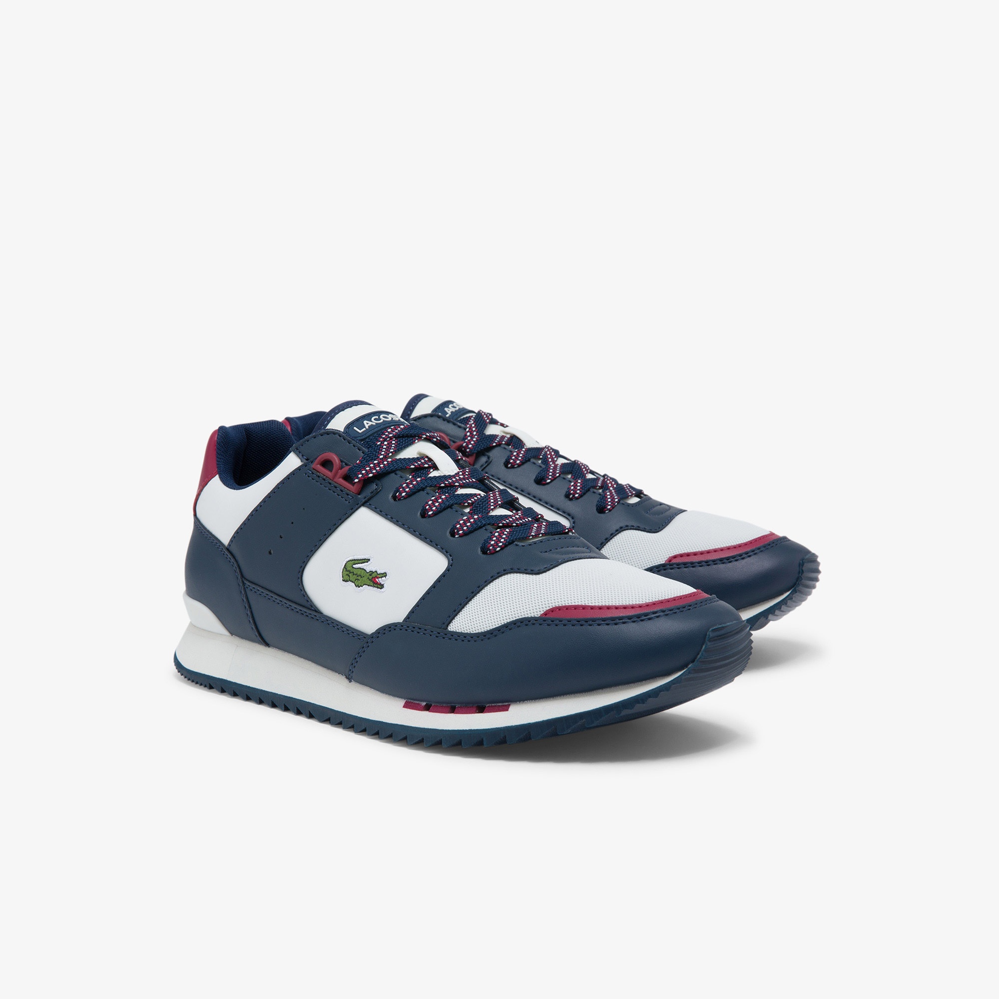 Lacoste Partner Piste 0121 3 Sma Erkek Deri Lacivert Sneaker