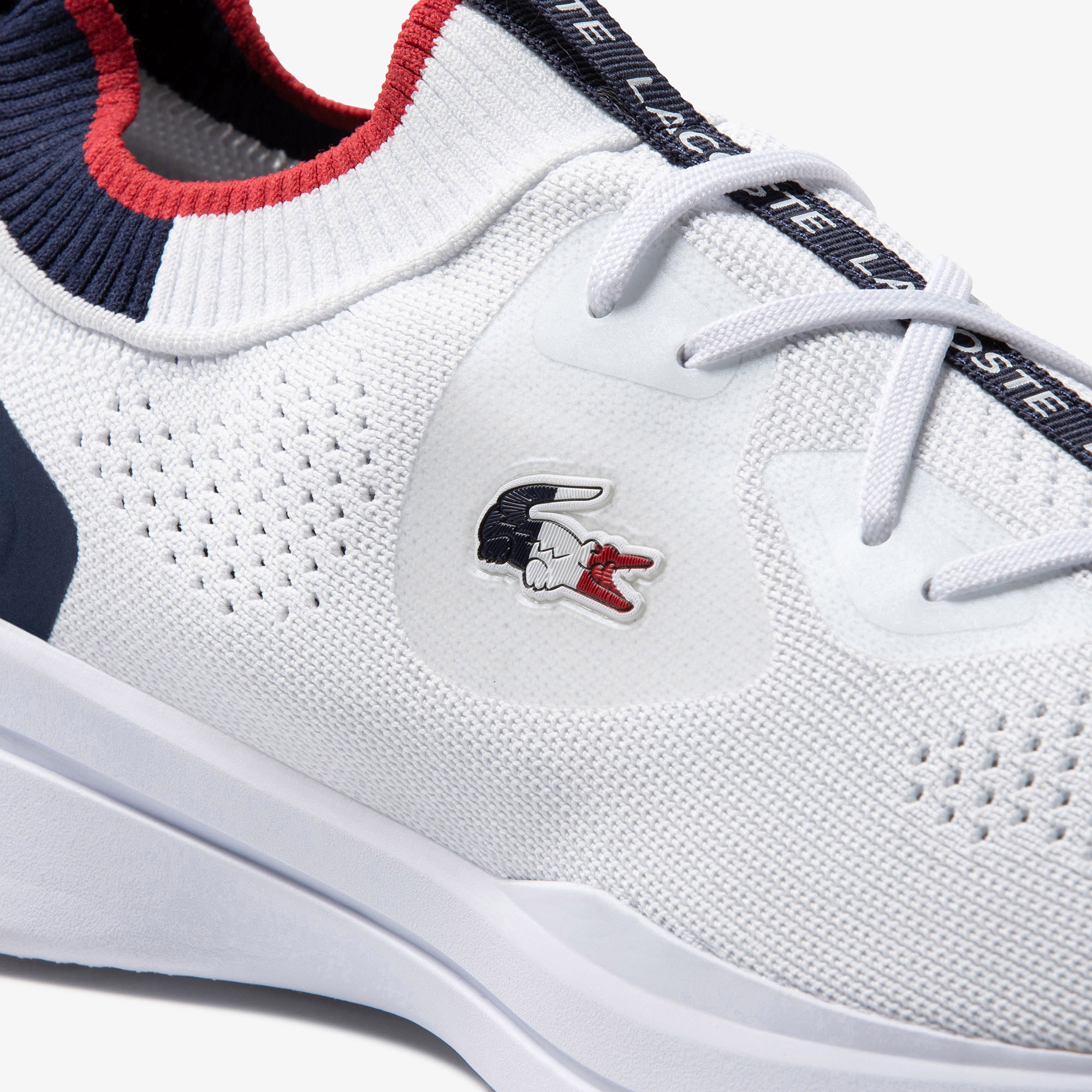 Lacoste Run Spin Knitoly Erkek Beyaz Sneaker