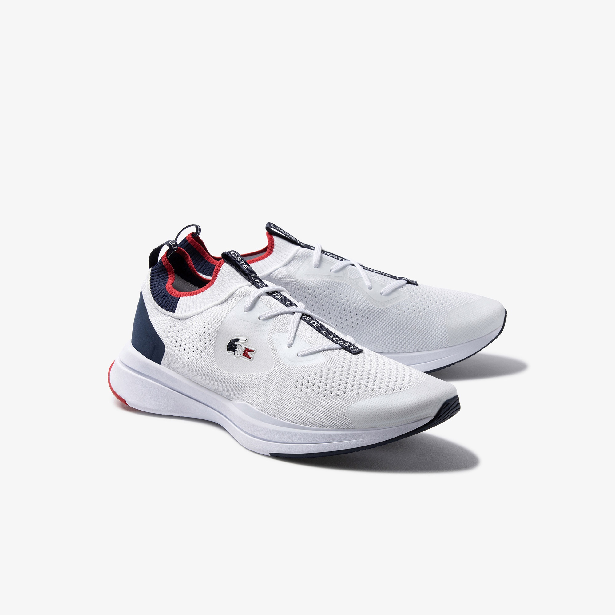 Lacoste Run Spin Knitoly Erkek Beyaz Sneaker