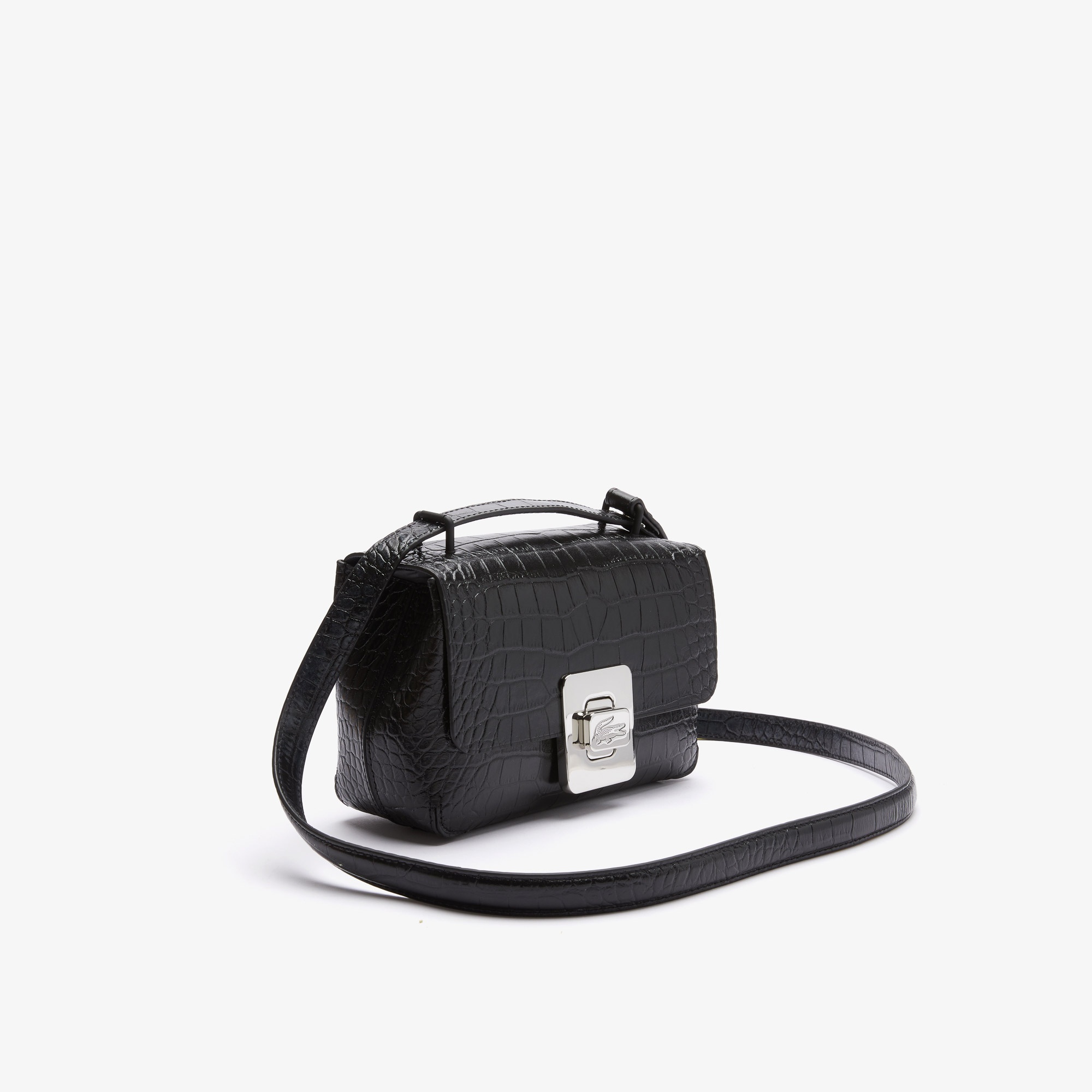 Lacoste Amelia Seasonal Kadın Deri Siyah Postacı Çantası