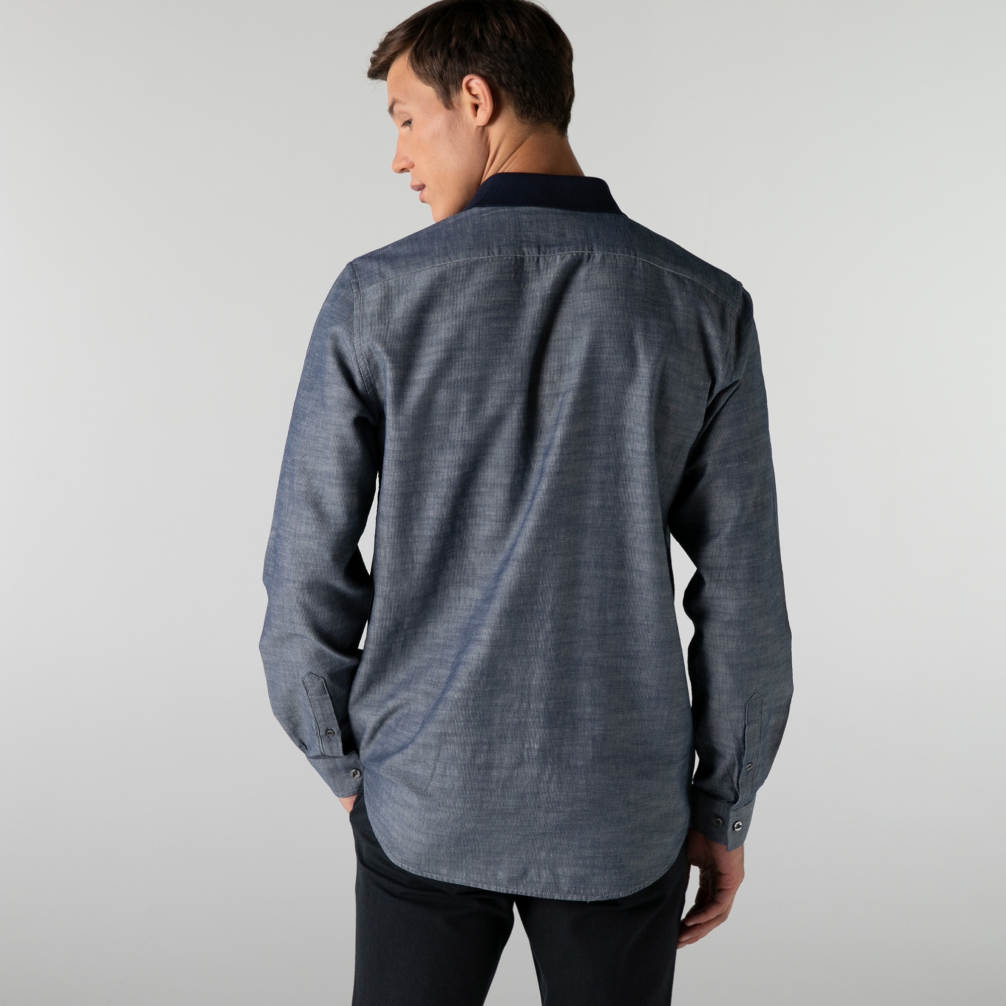 Lacoste Erkek Regular Fit Lacivert Gömlek