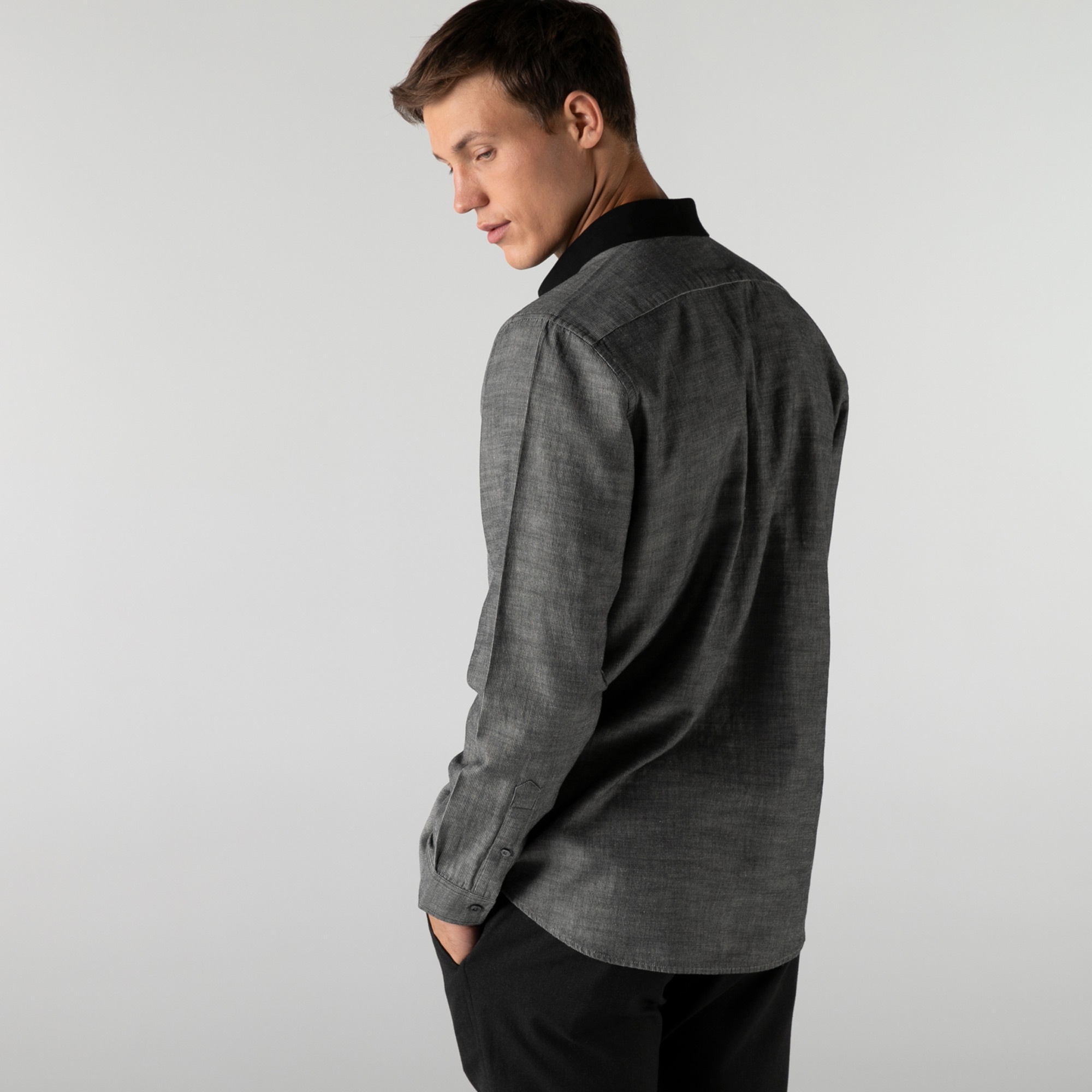 Lacoste Erkek Regular Fit Siyah Gömlek