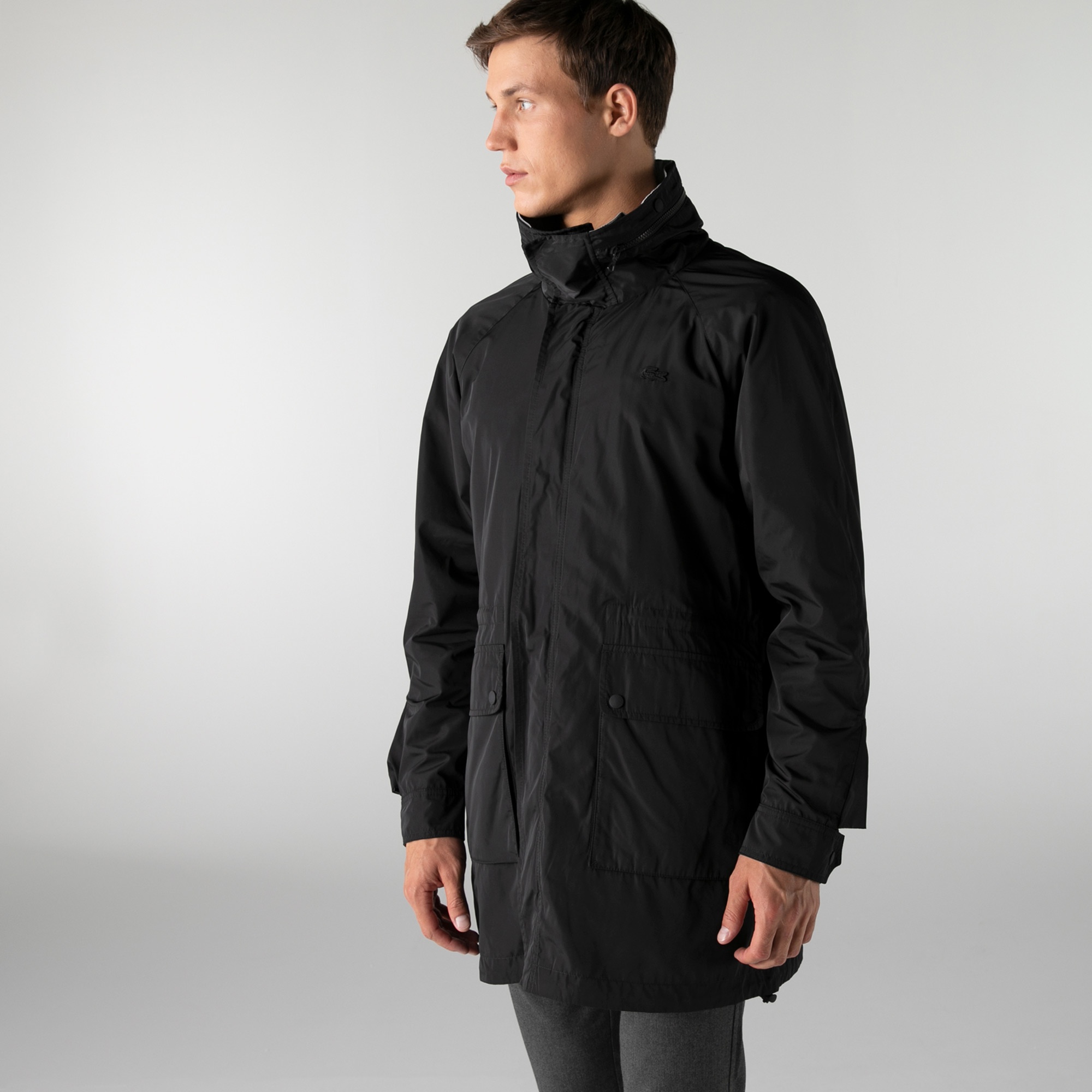 Lacoste Erkek Siyah Mont