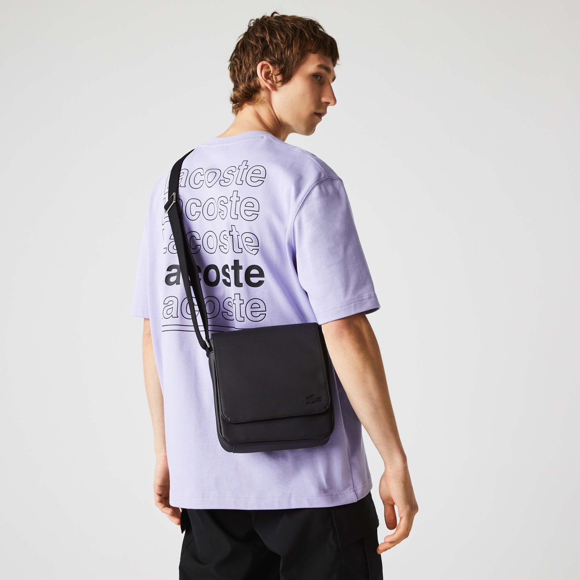 Lacoste Erkek Siyah Postacı Çantası